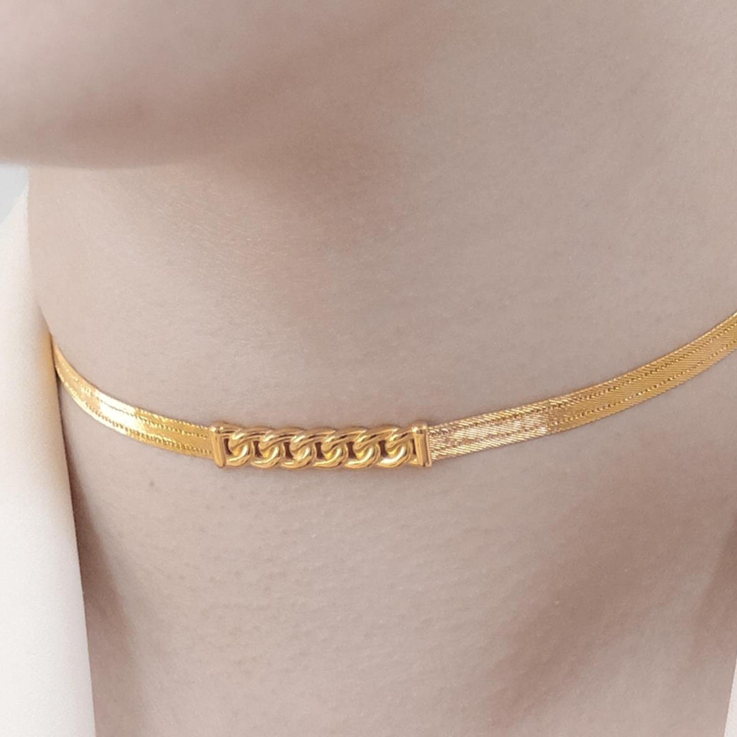 Trabzon Hasır Modern Taşsız Gurmet Model 14 Ayar 3 Sıra Altın Set Sarı