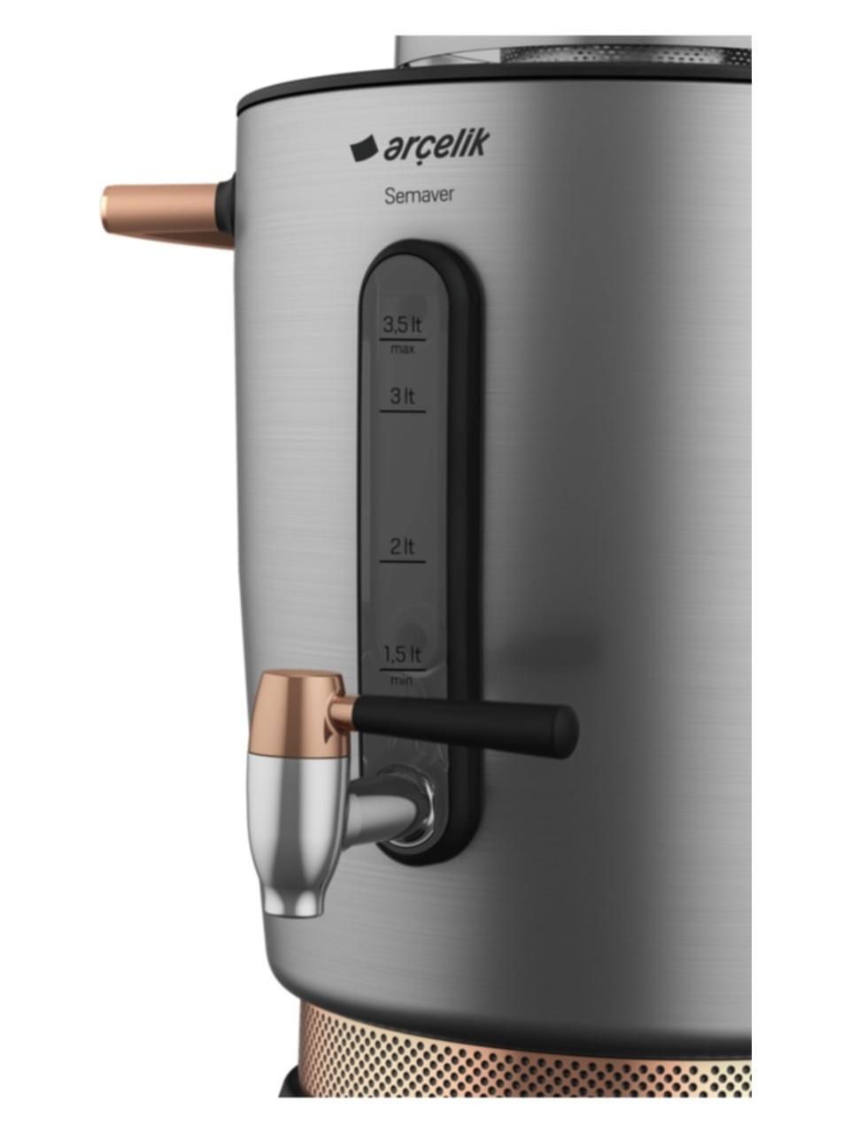 Arçelik SE 9036 I 2000 W Cam Demlikli Inox Elektrikli Semaver