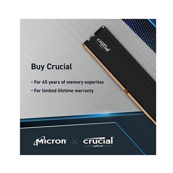 Crucial Pro 32 GB DDR5-5600 Udımm CL46 Masaüstü PC RAM Bellek CP32G56C46U5