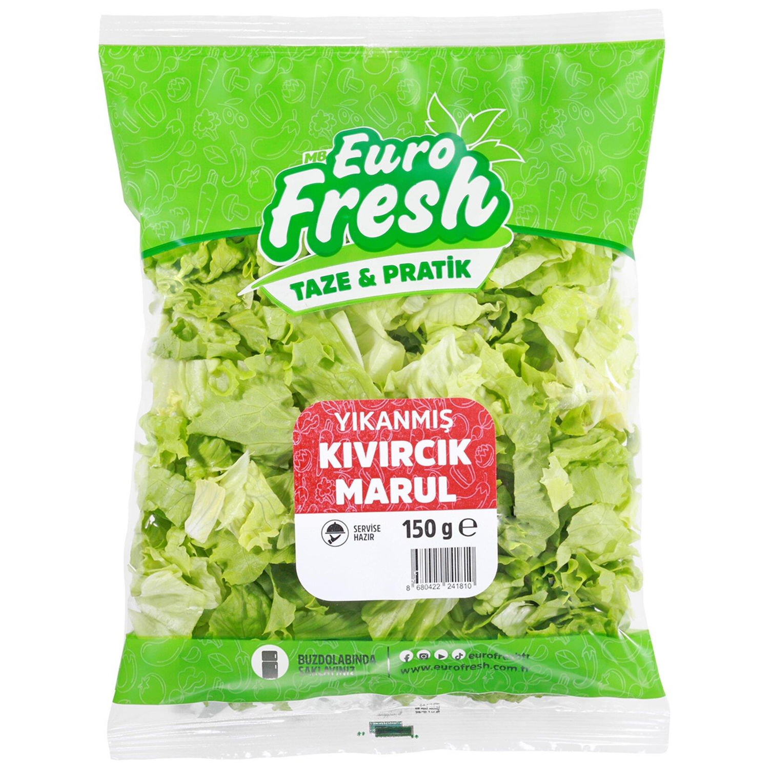Eurofresh Yıkanmış Kıvırcık Marul 150 Gr