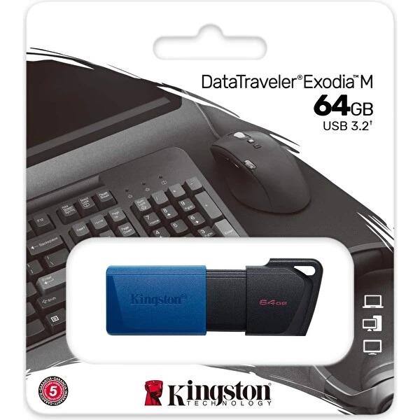 Kingston DTXM/64GB 64 GB Datatraveler Exodia M USB 3.2 Gen1 USB Bellek