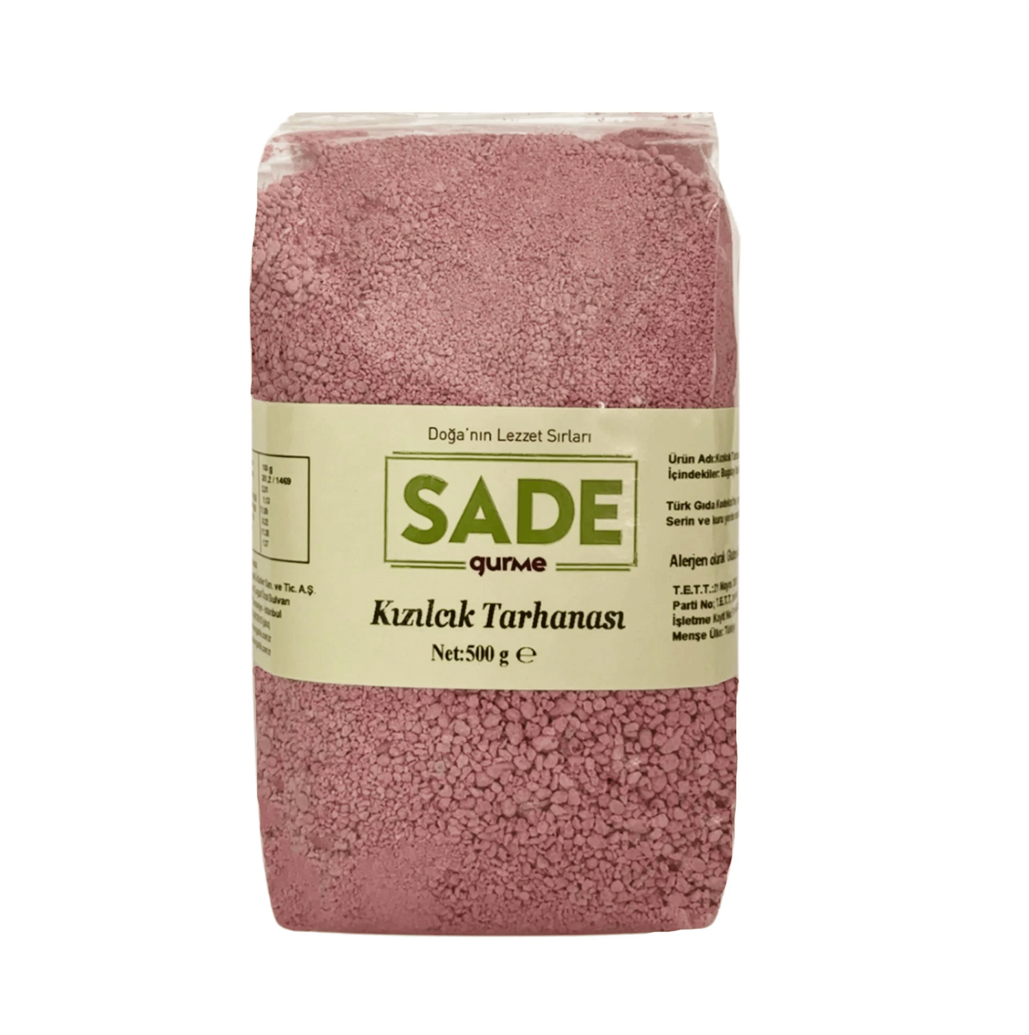 Sade Gurme Kızılcık Tarhanası 500 GR