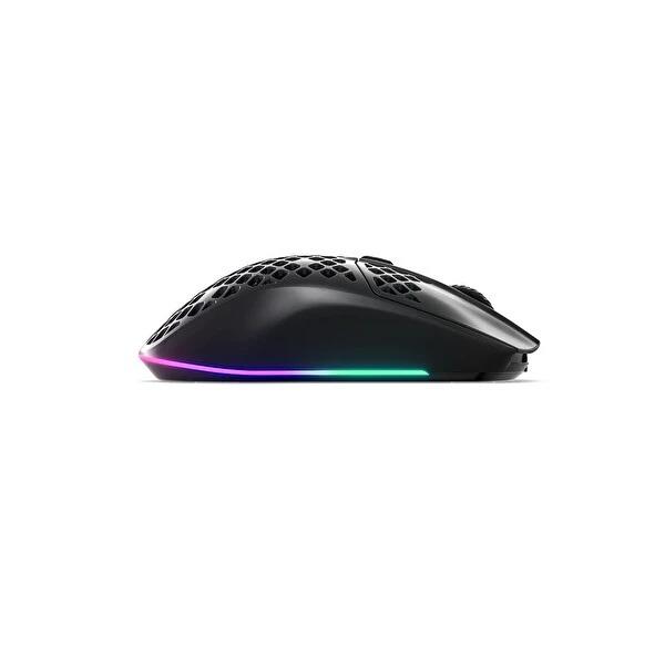 Steelseries Steel Series Aerox 3 Kablosuz Onyx TrueMove Air Optik Sensör Ultra Hafif Gaming Mouse Siyah