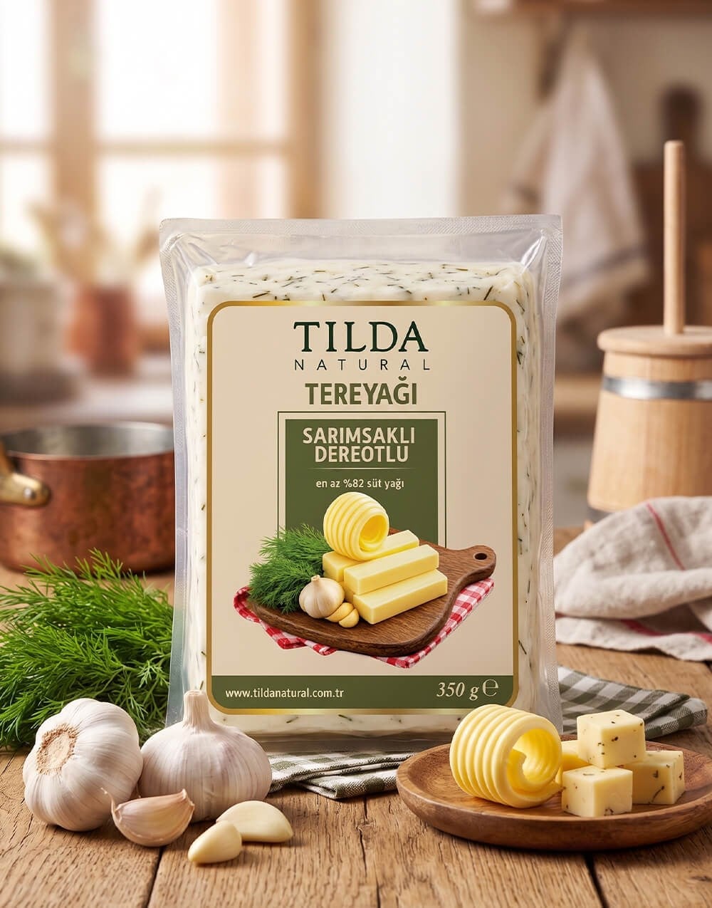 Tilda Dereotlu Sarımsaklı Tereyağı 350 G