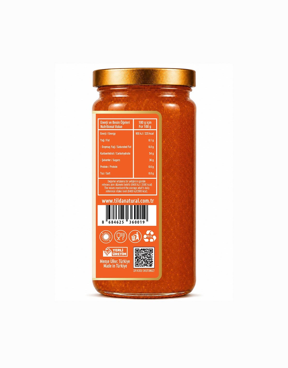 Tilda Portakal Havuç Zencefil Reçeli 290 G