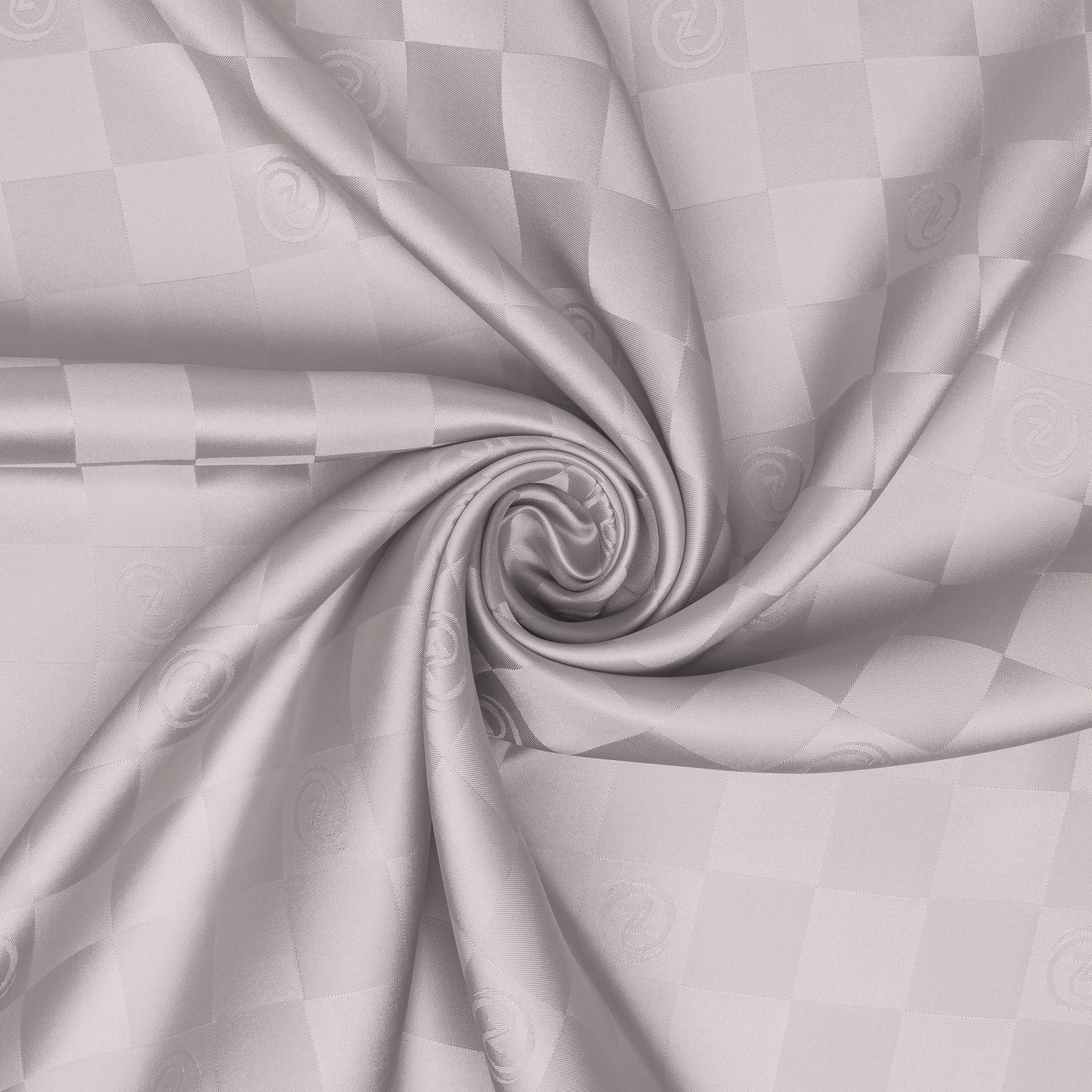 Damalı Jakarlı İpek Twill Eşarp