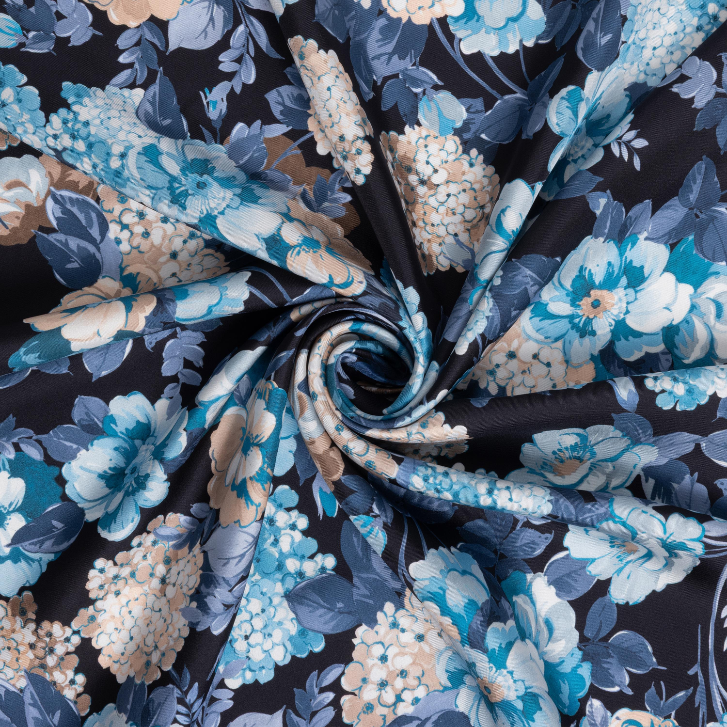 Hydrangea Garden Desen İpek Twill Eşarp