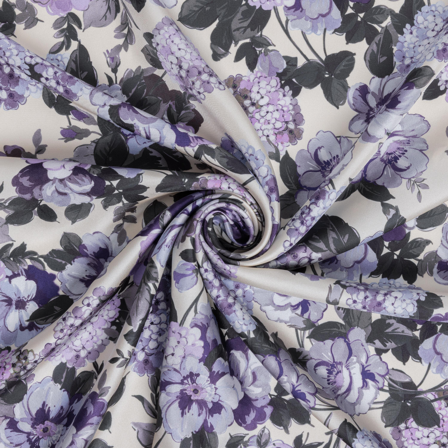 Hydrangea Garden Desen İpek Twill Eşarp