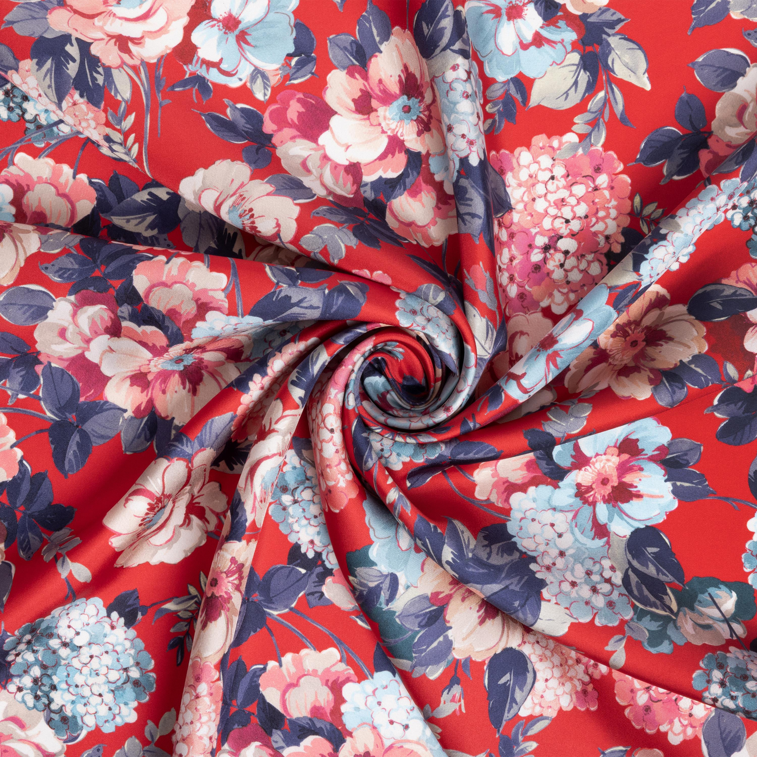 Hydrangea Garden Desen İpek Twill Eşarp