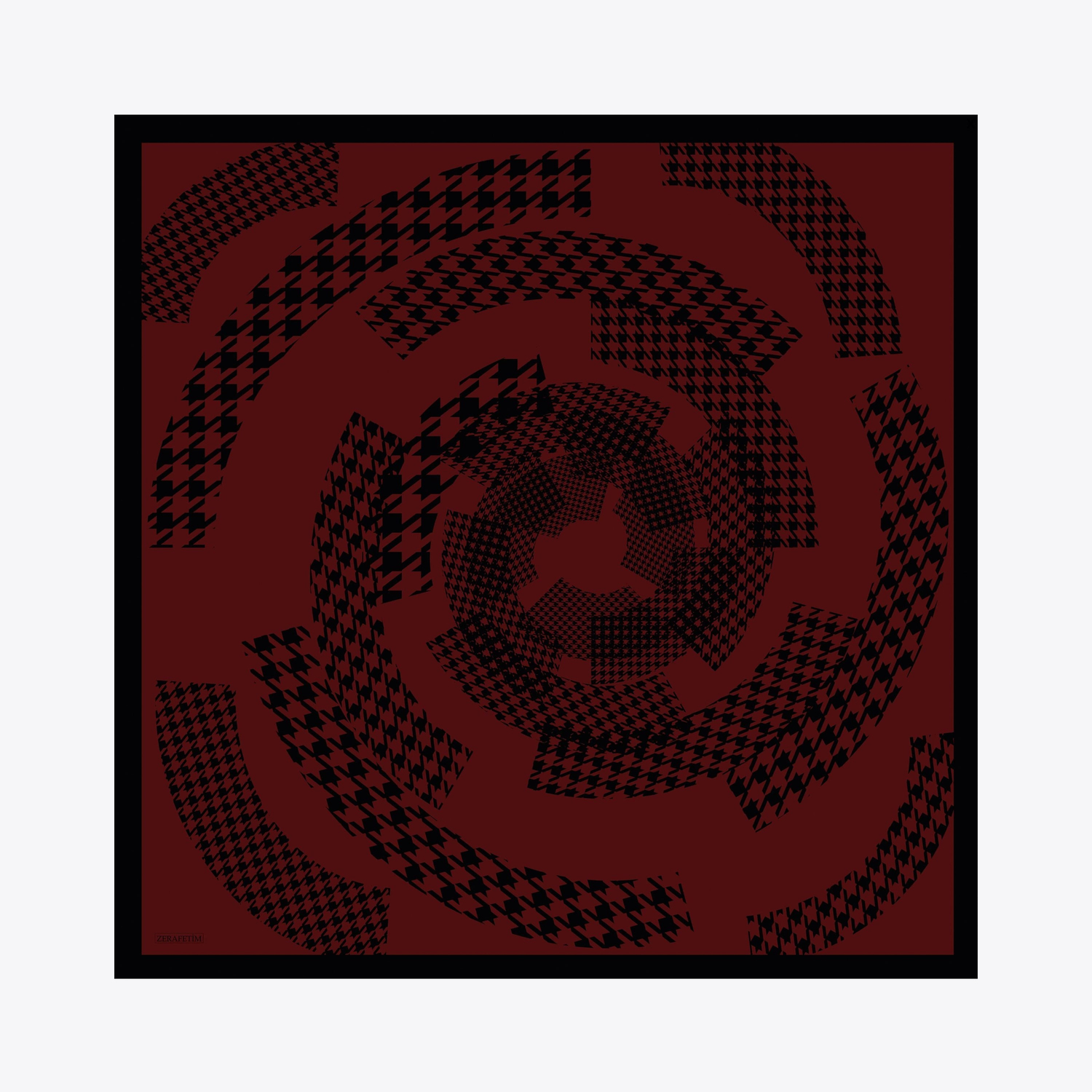 Kazayağı Spiral Desen Viskon Eşarp