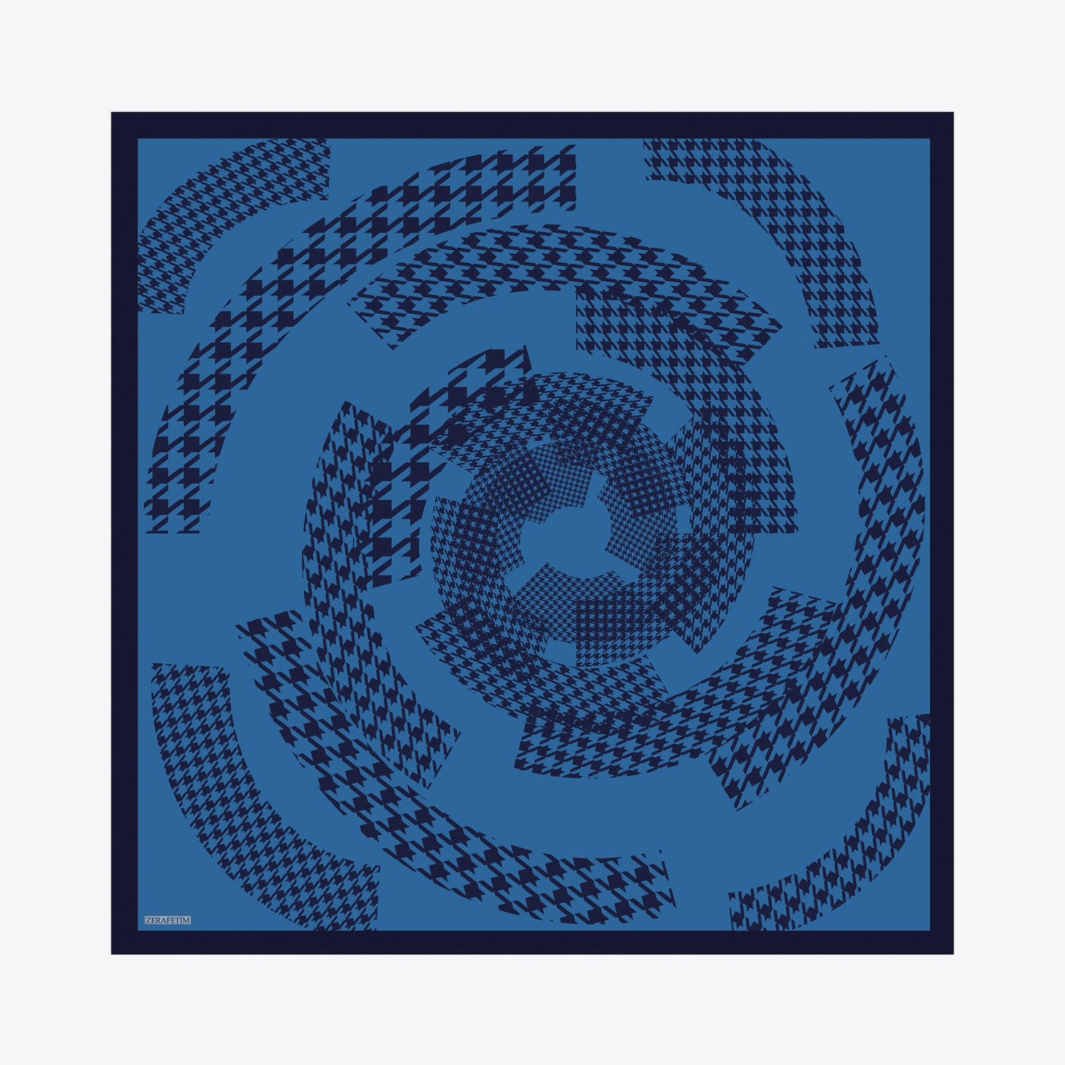Kazayağı Spiral Desen Viskon Eşarp