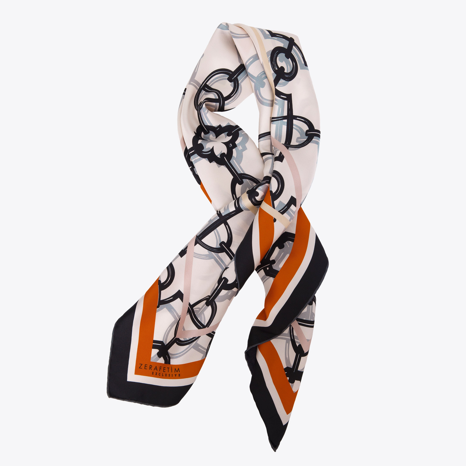 Selçuklu Desen Exclusive İpek Twill Eşarp