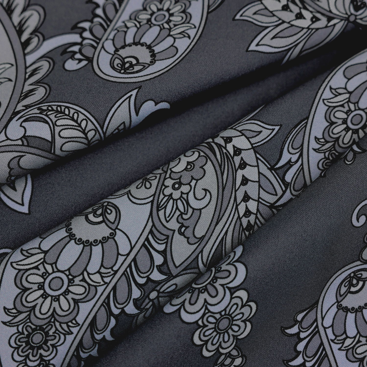 Shawl Desen İpek Twill Eşarp