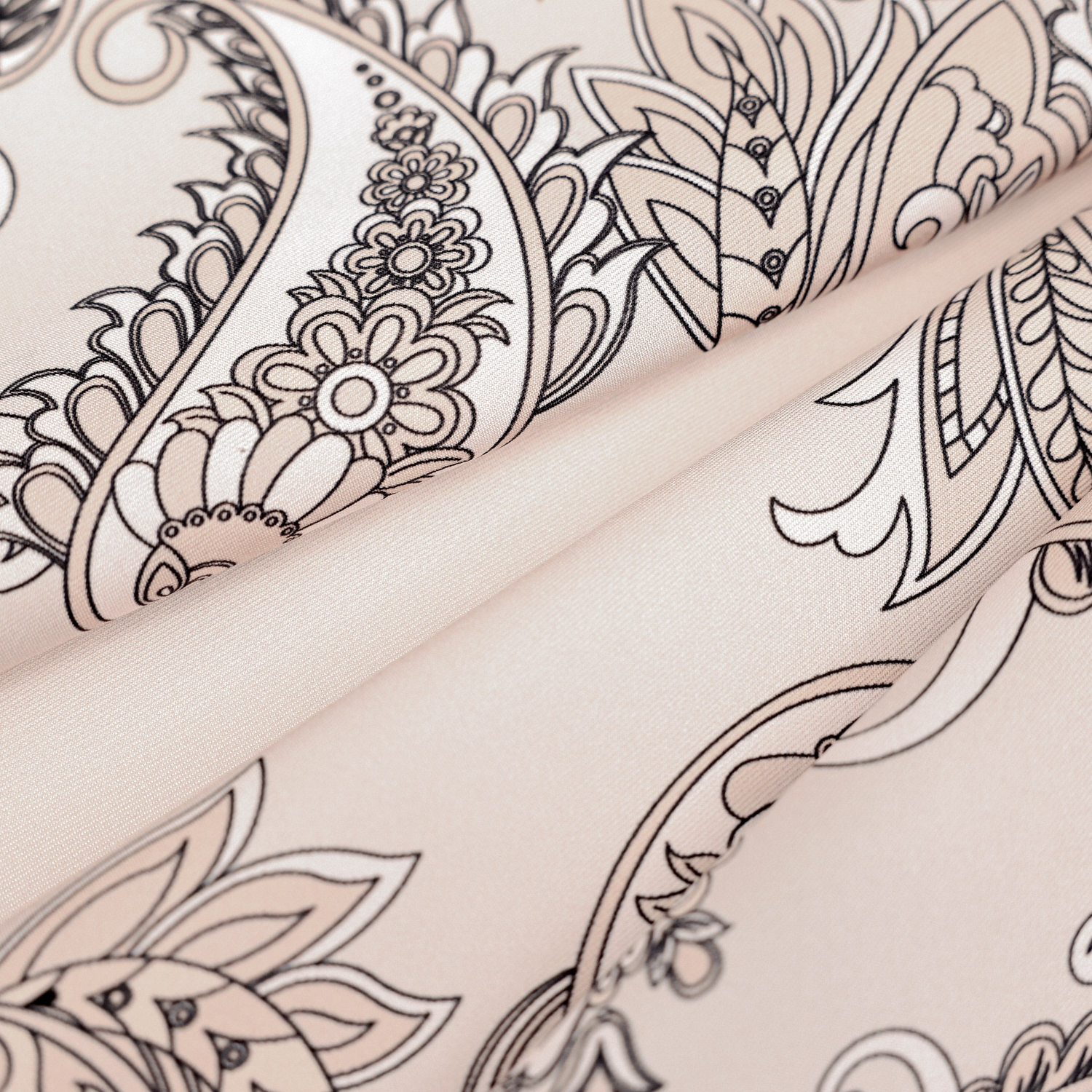 Shawl Desen İpek Twill Eşarp