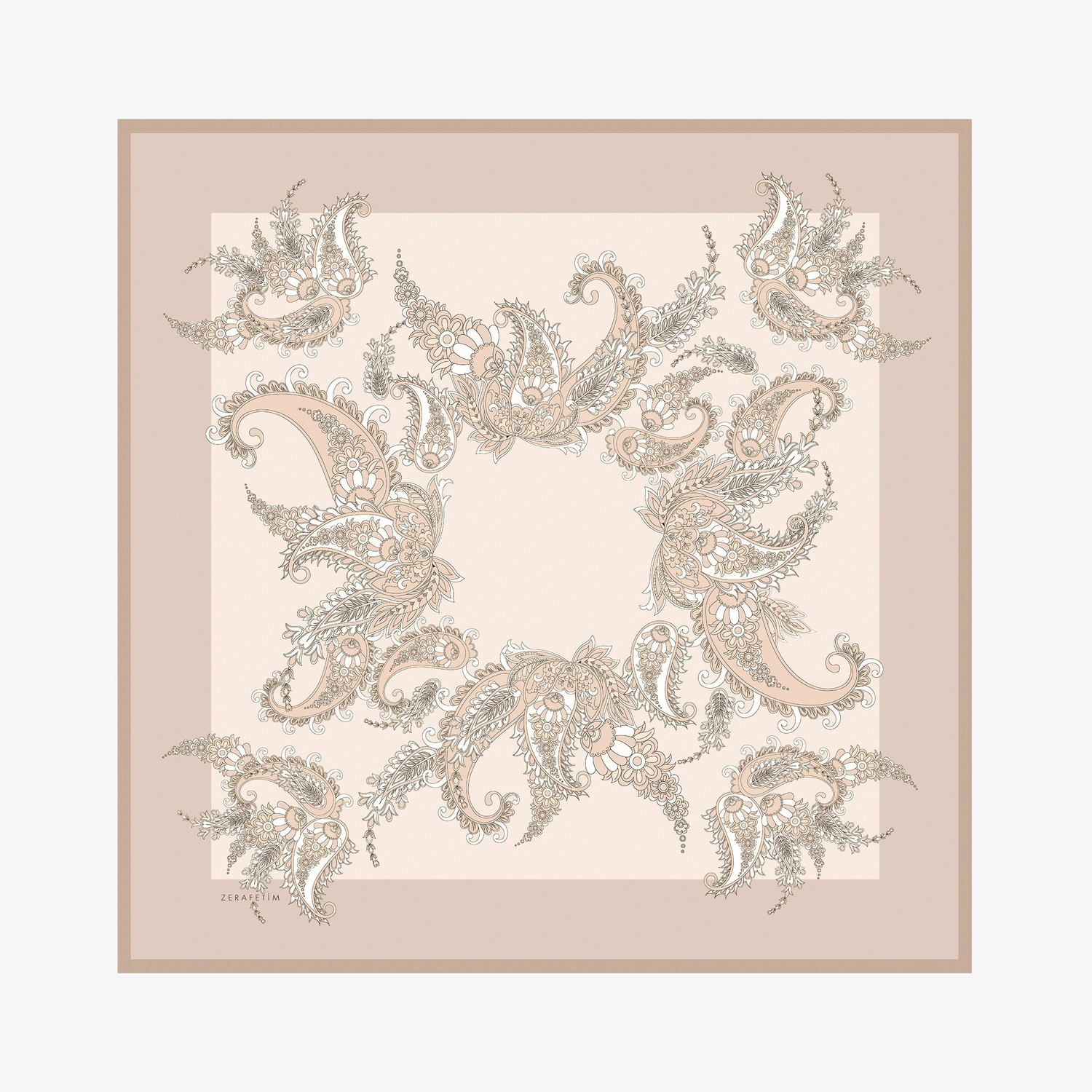 Shawl Desen İpek Twill Eşarp