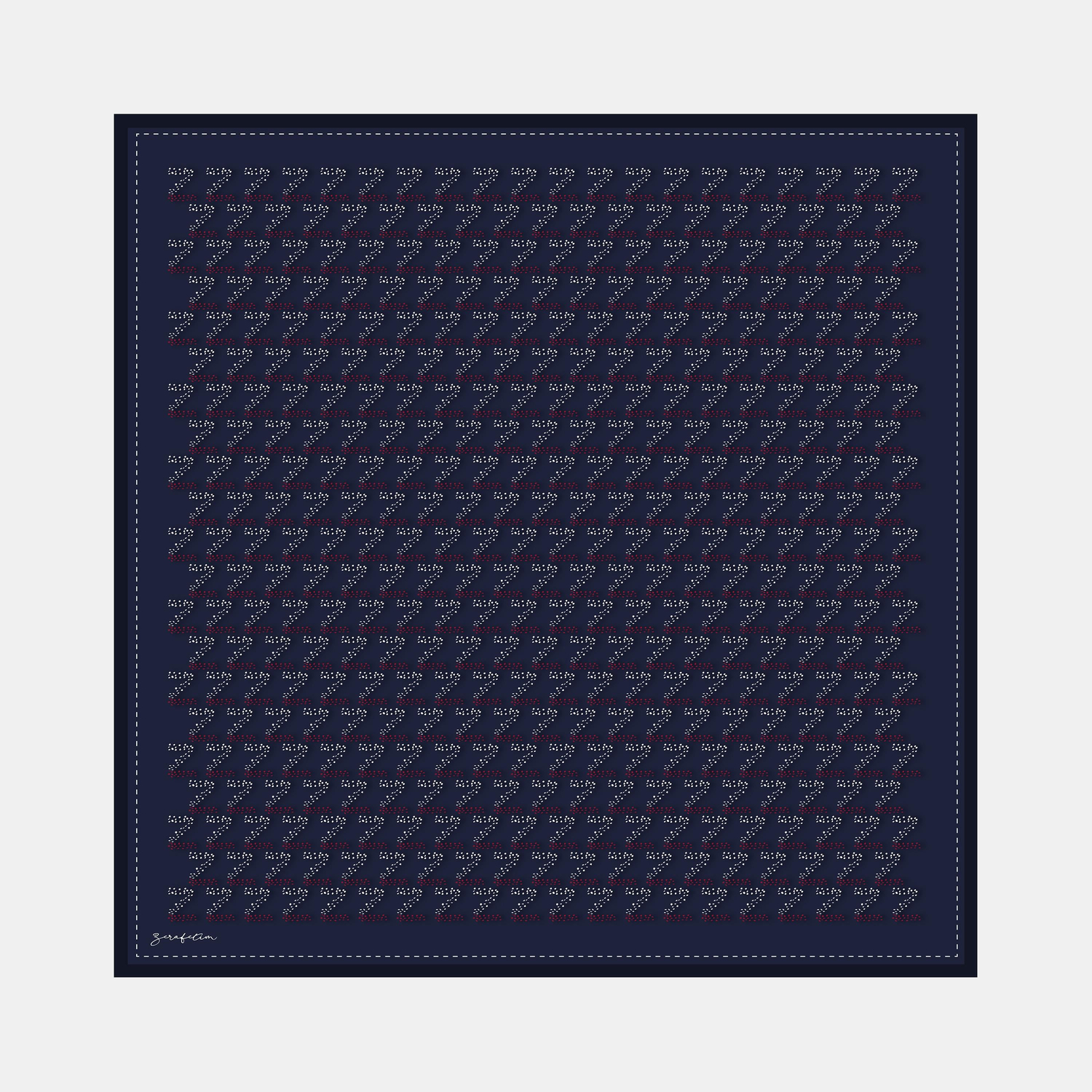 Zerart Desen İpek Twill Eşarp