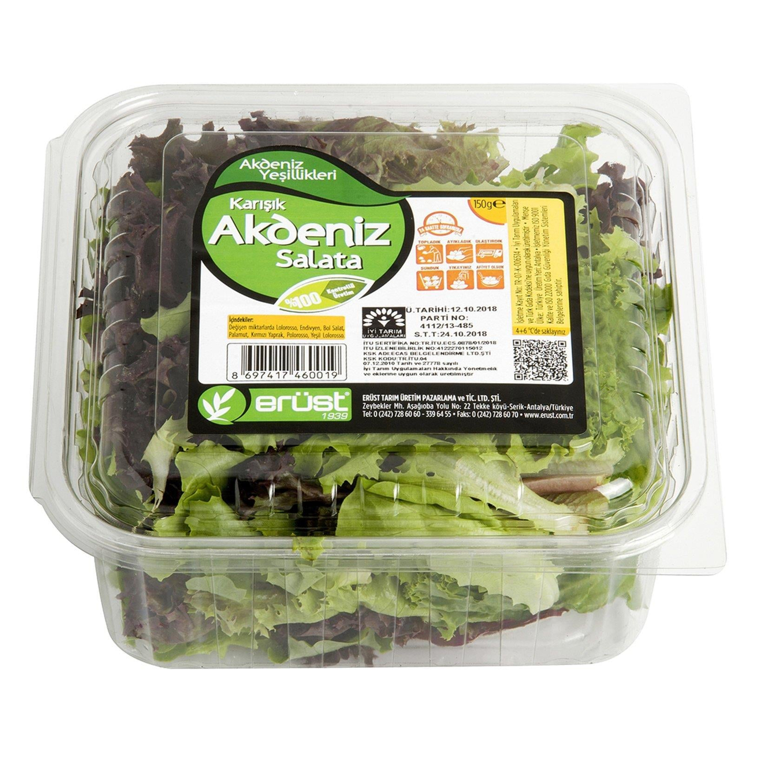 Erüst Salata Karışık 150 G Adet
