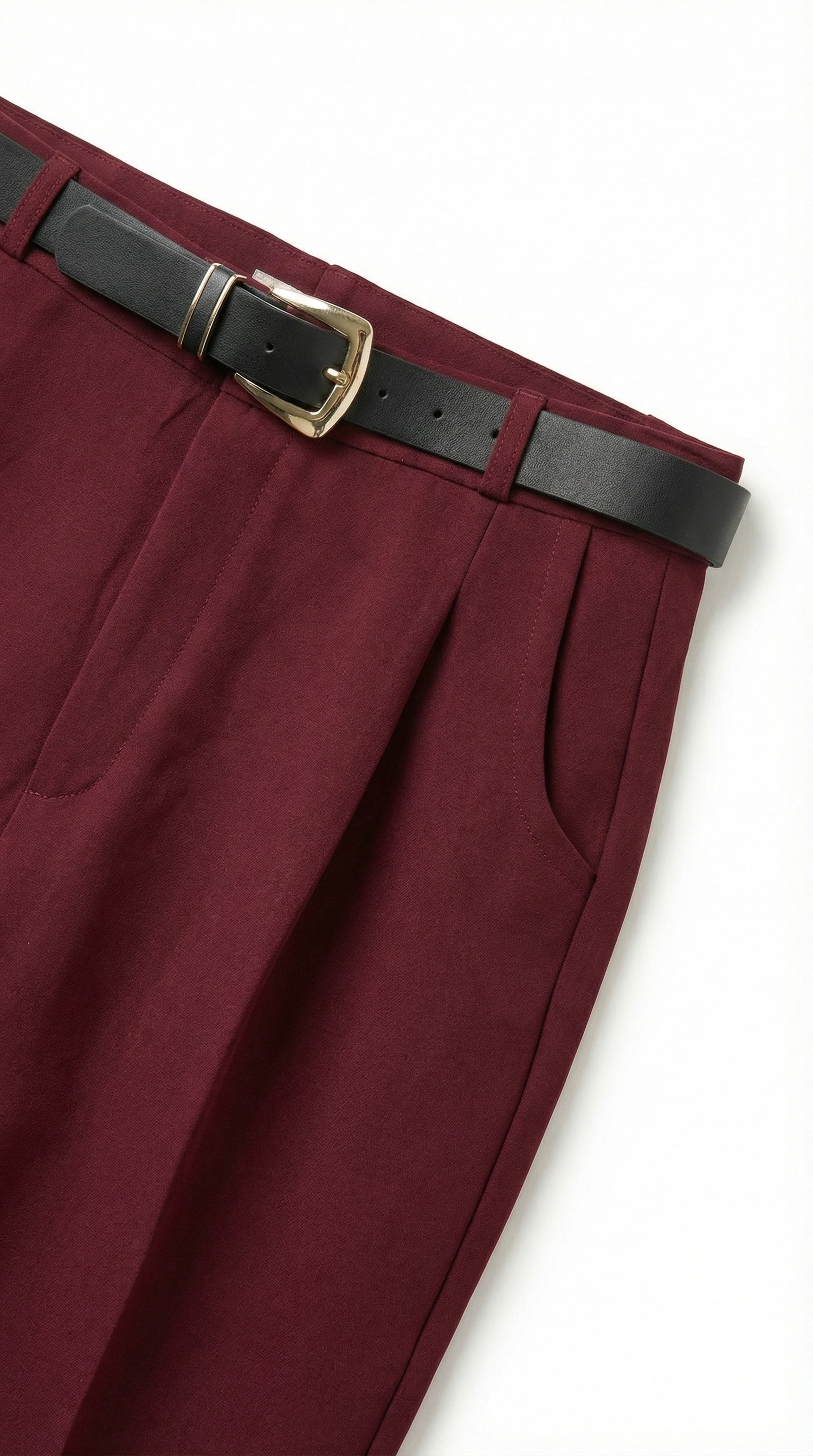 Cigarette Pantolon - Bordo