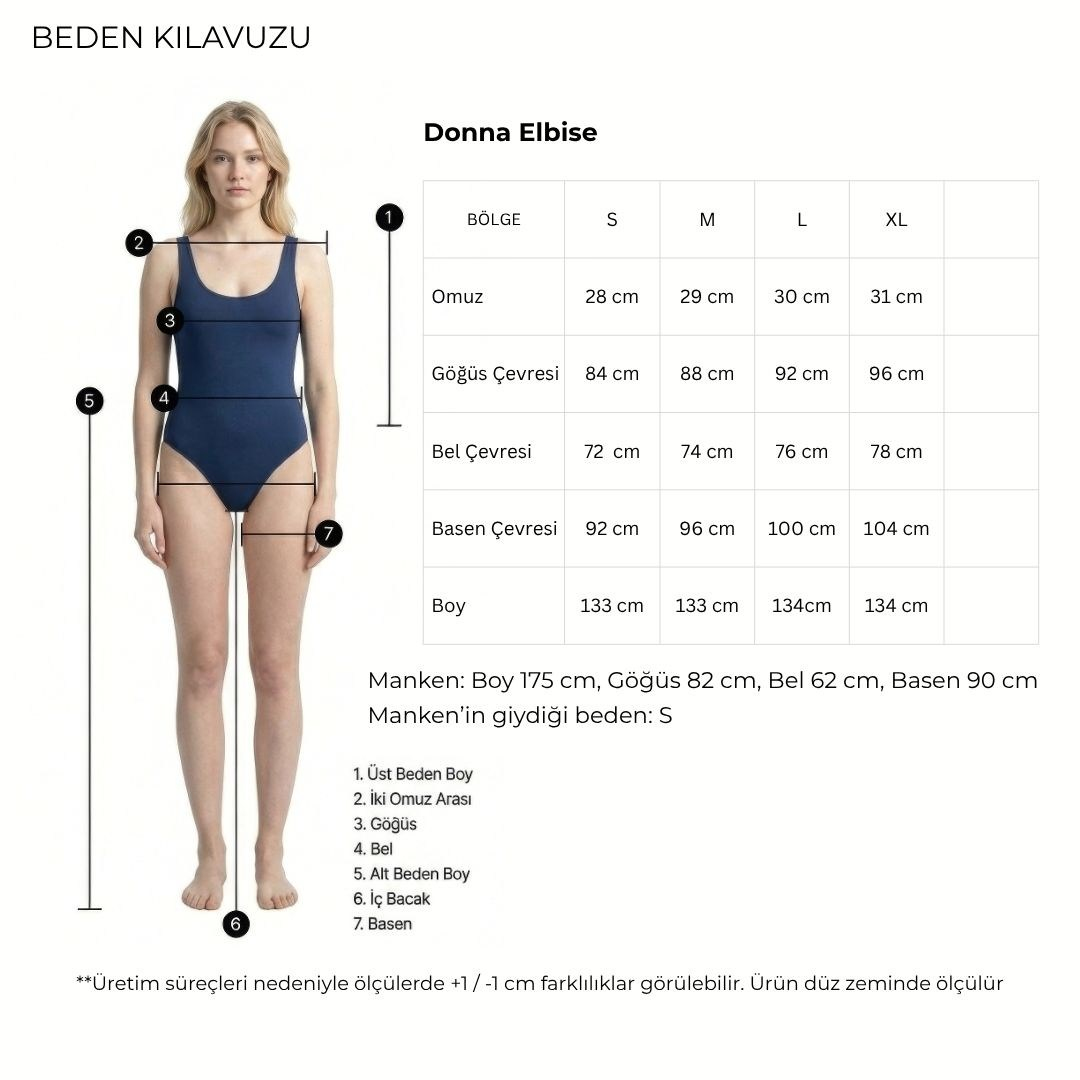 Donna Elbise Buz Mavisi