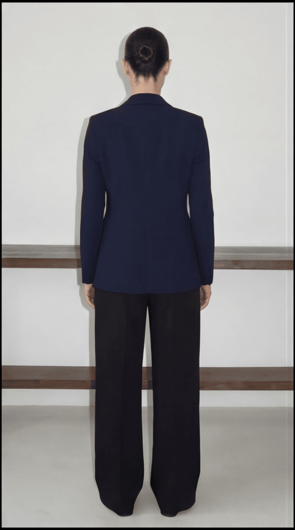 Düğme Detaylı Oversize Blazer Ceket Lacivert