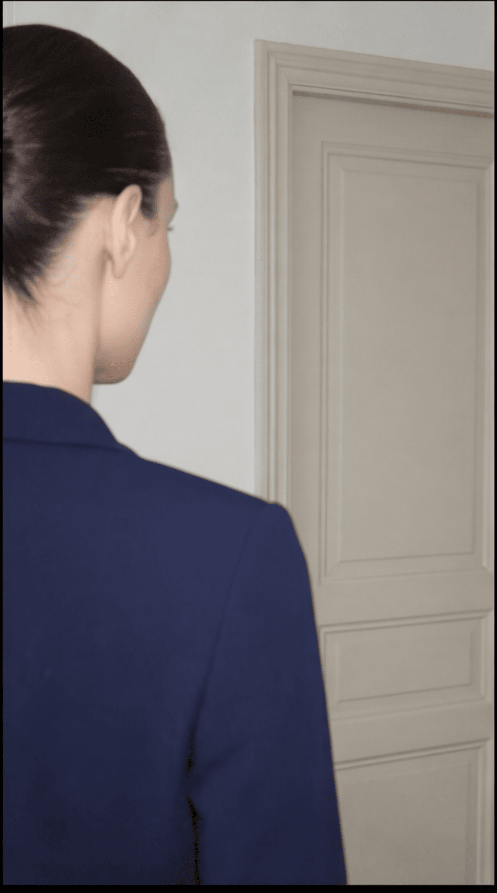 Düğme Detaylı Oversize Blazer Ceket Lacivert