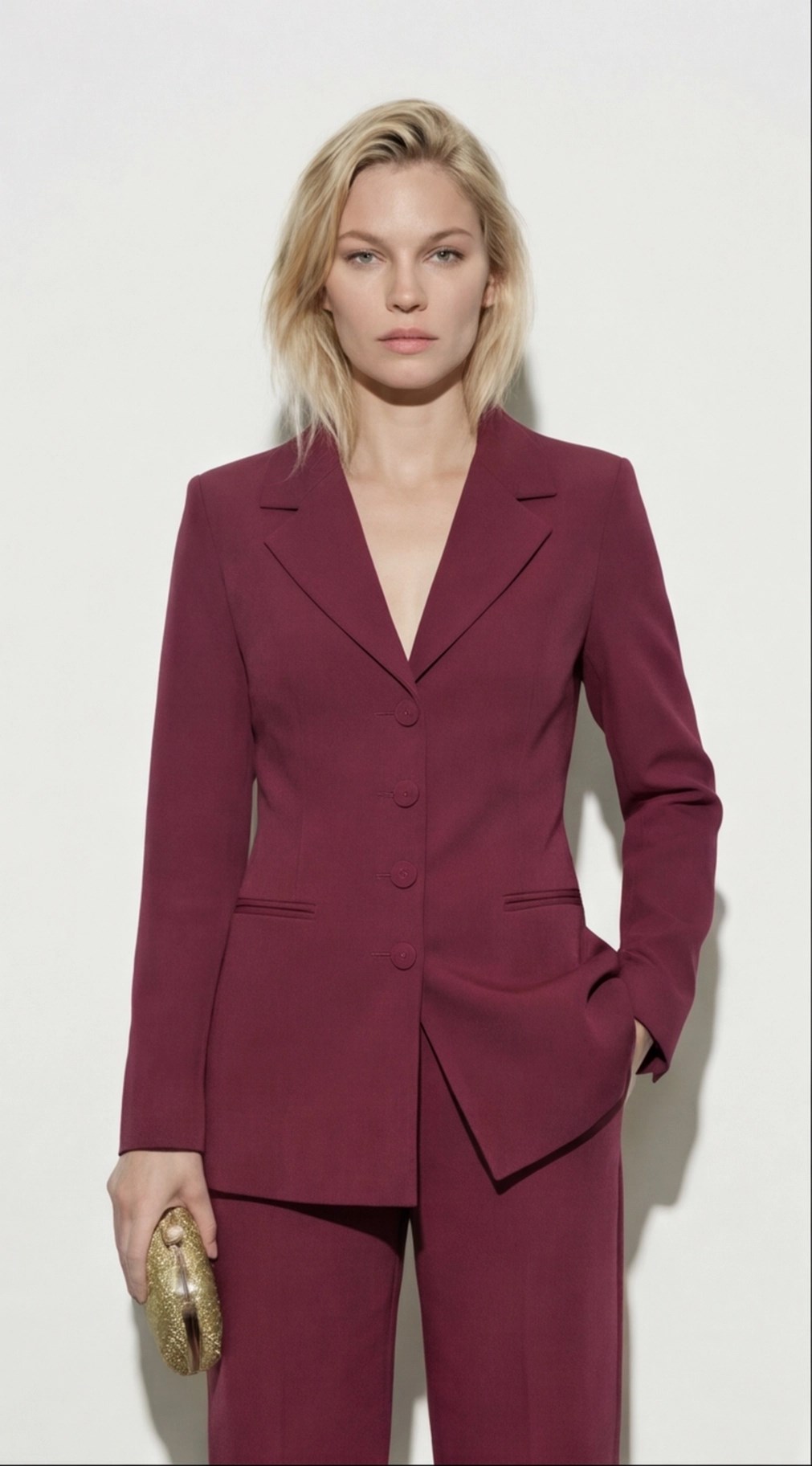 Gina Sculpt Takım Bordo