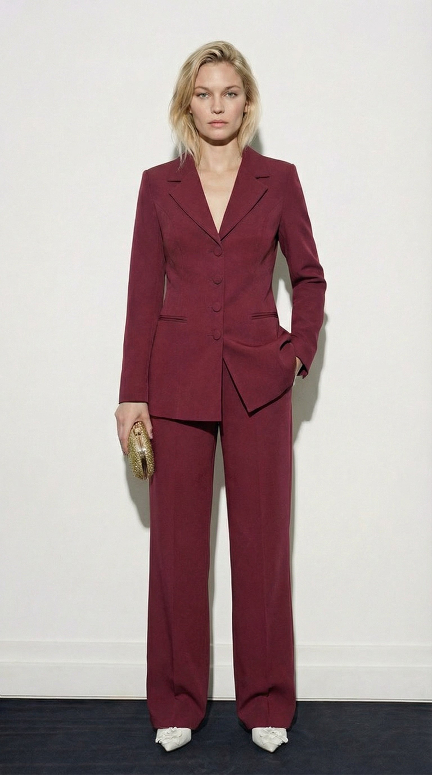 Gina Sculpt Takım Bordo