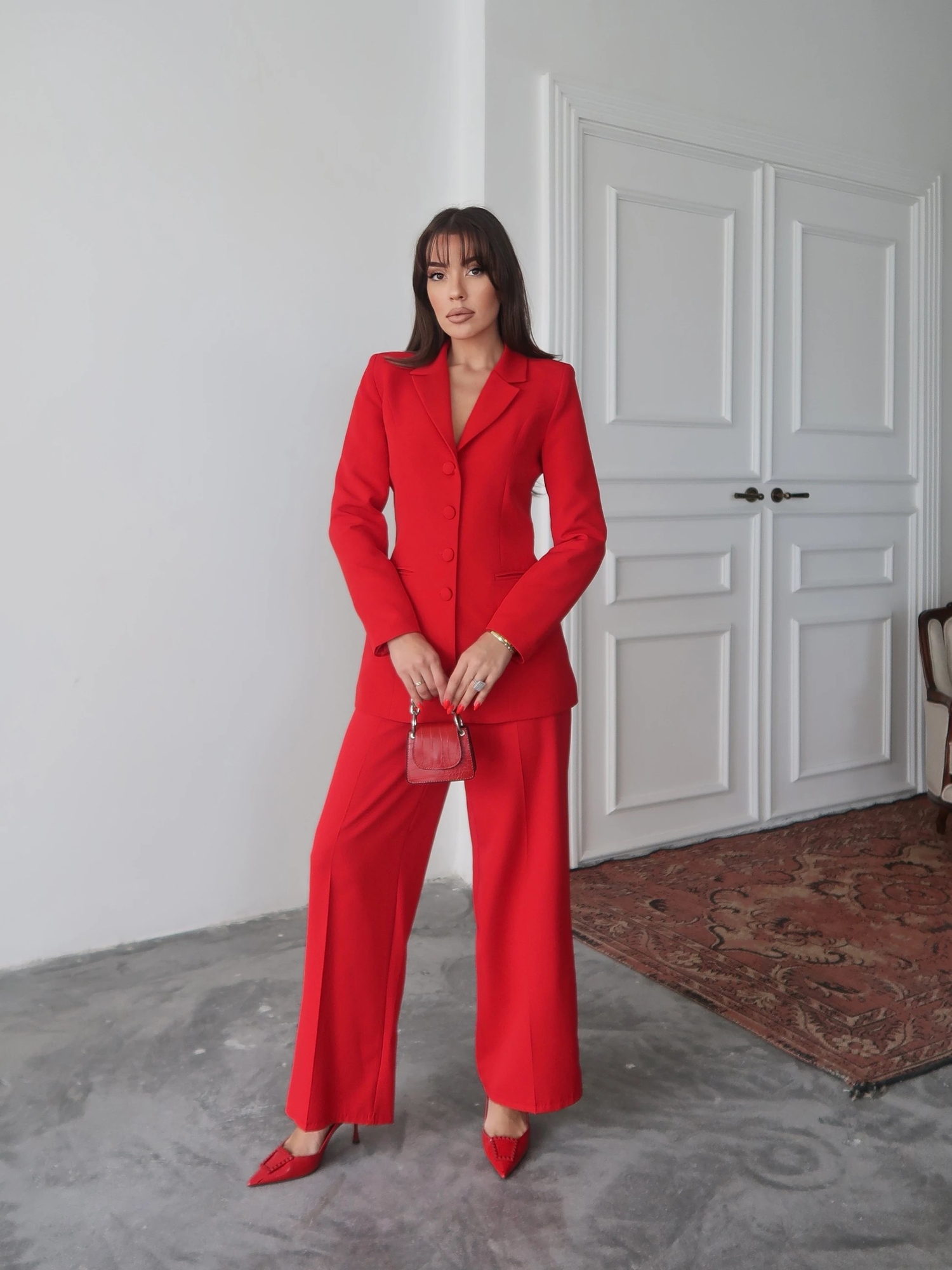 Gina Sculpt Takım Kırmızı