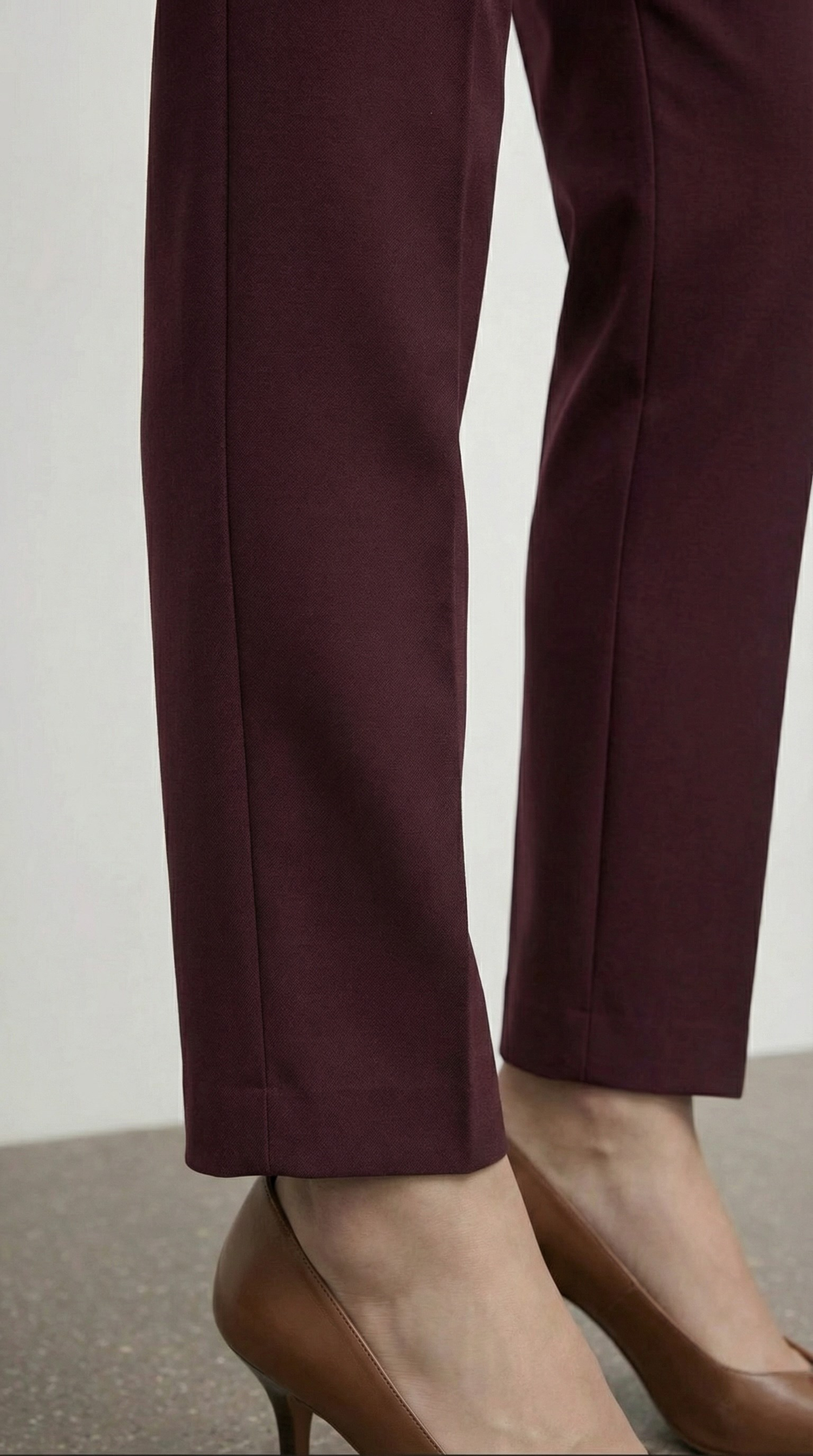 Homie Klasik Yüksek Bel Pantolon - Bordo
