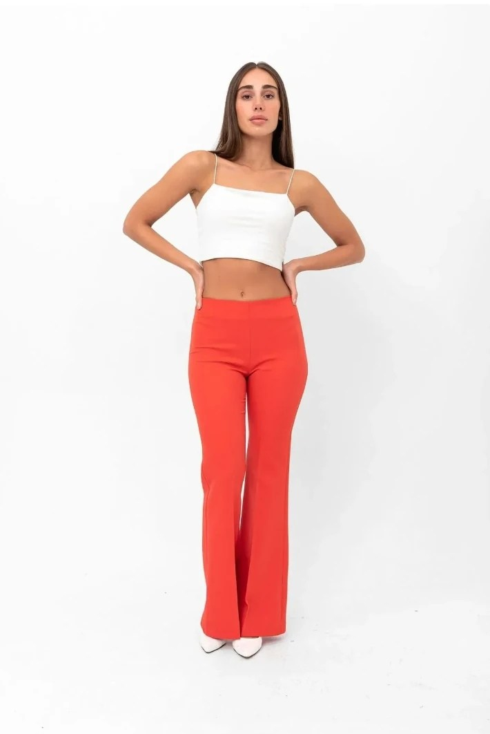 Ispanyol Paça Pantolon Oranj