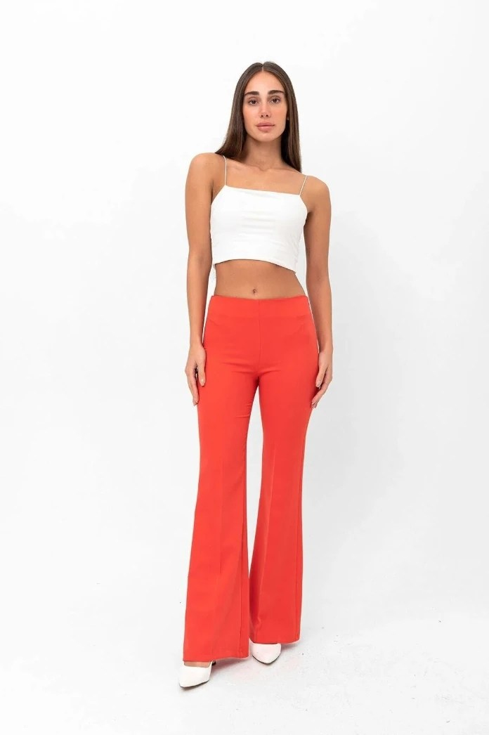 Ispanyol Paça Pantolon Oranj