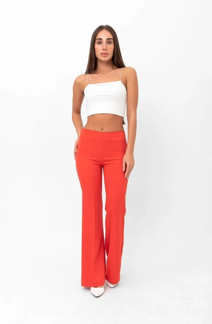 Ispanyol Paça Pantolon Oranj