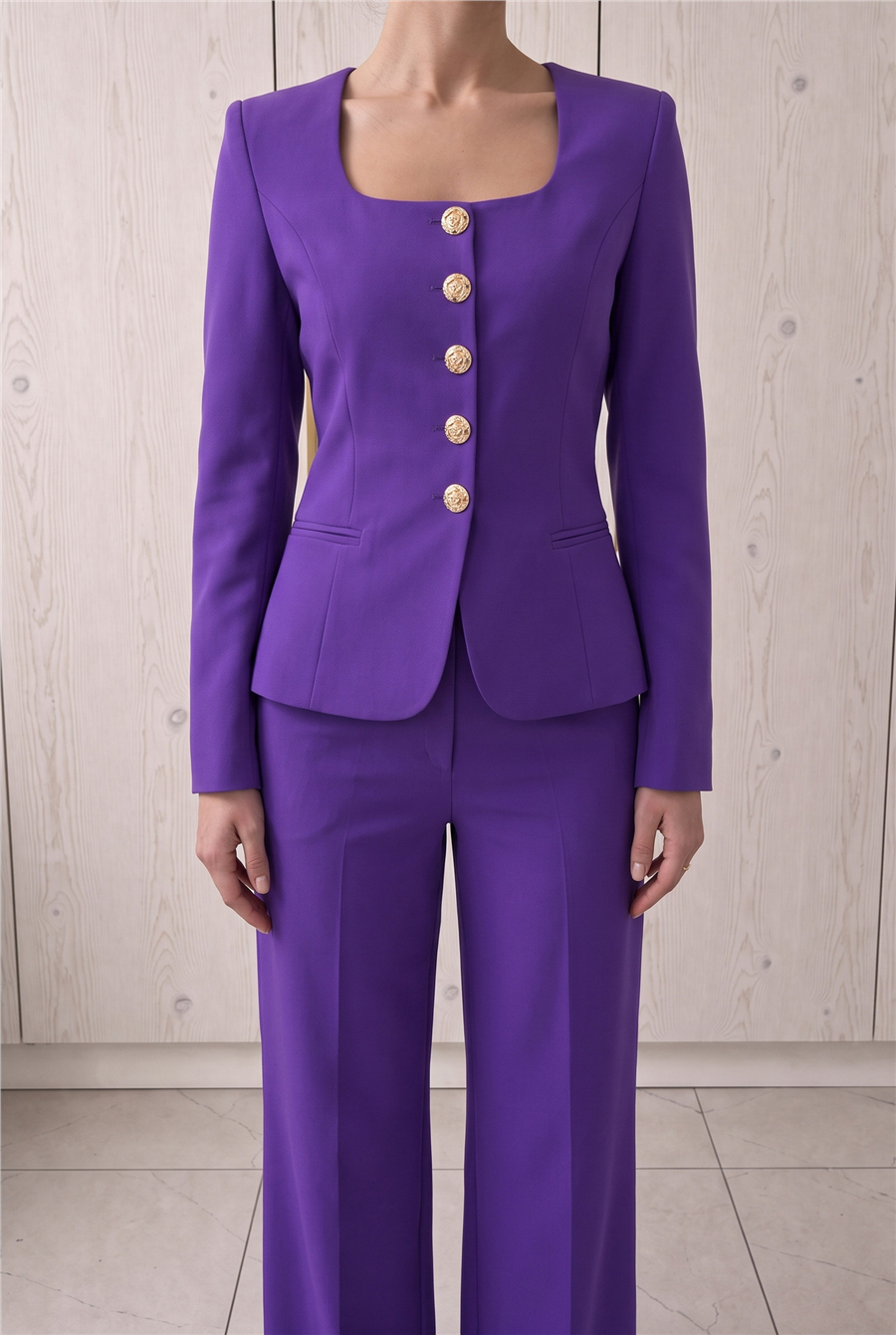 Jane Button Tailored Suit Mor