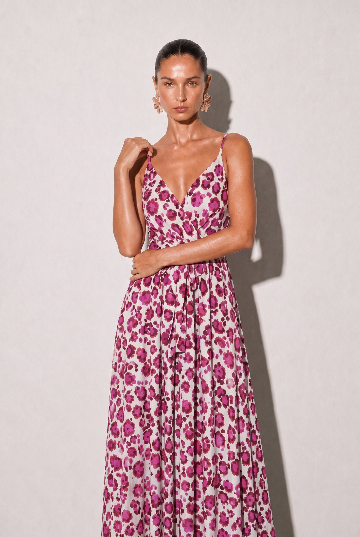 Kate Askılı Maxi Elbise Floral