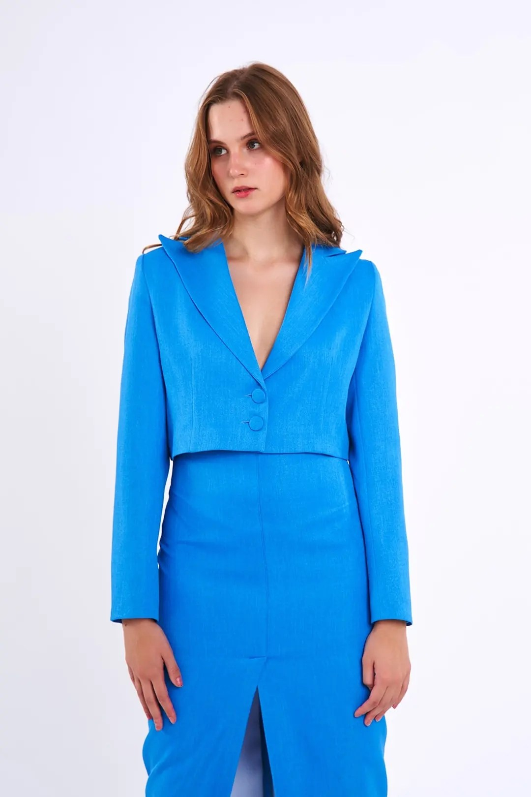 KETEN KISA BLAZER CEKET