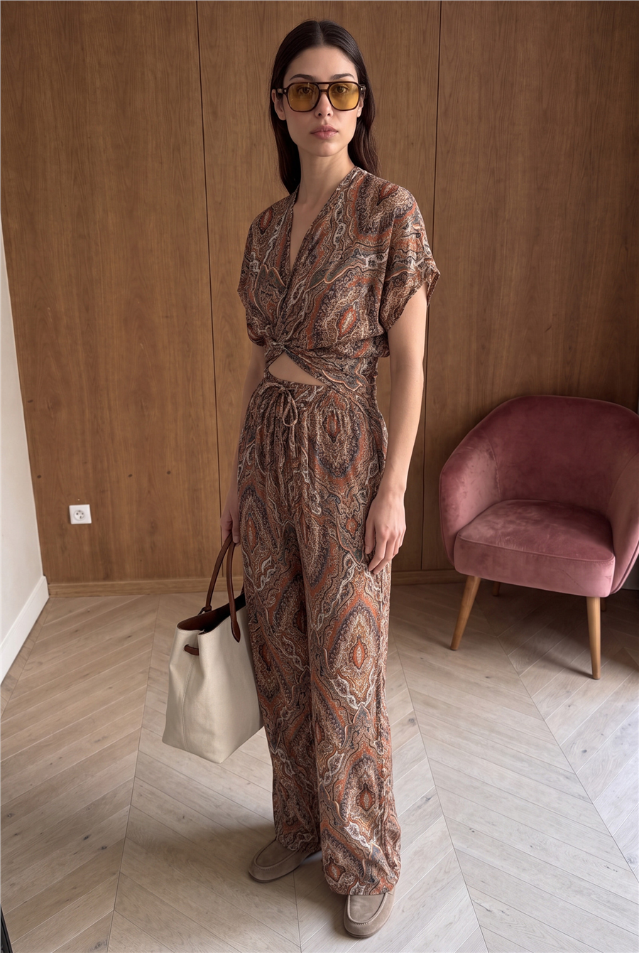 Livia Desenli Pantolon Takım