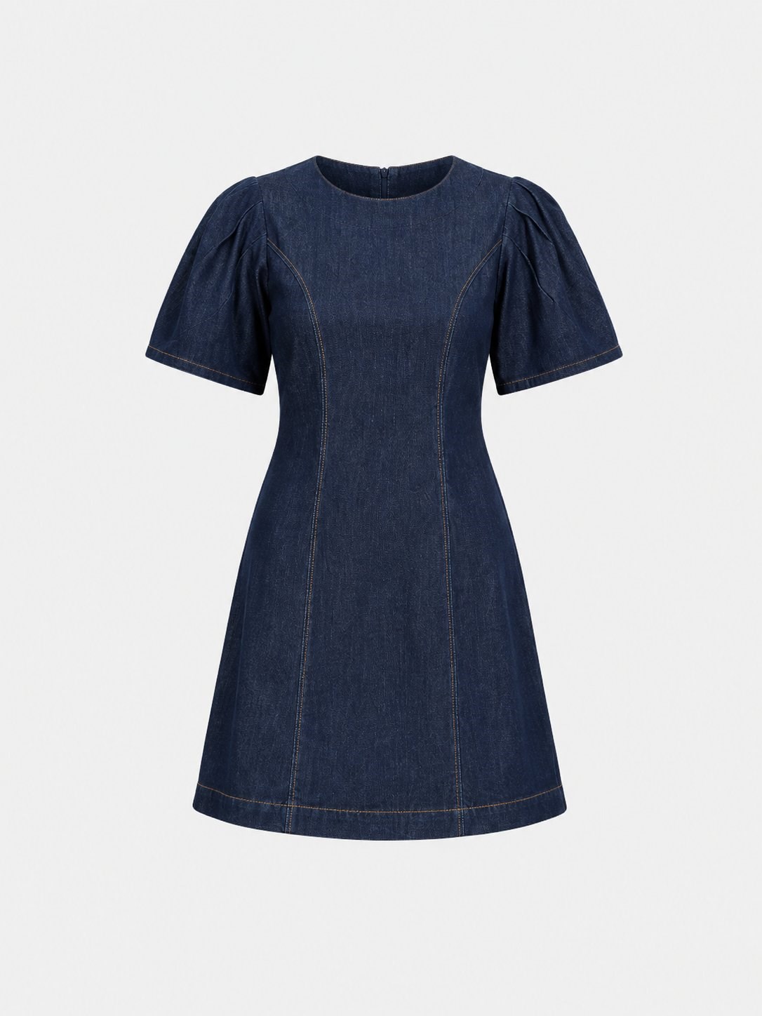 Mae Denim Mini Elbise