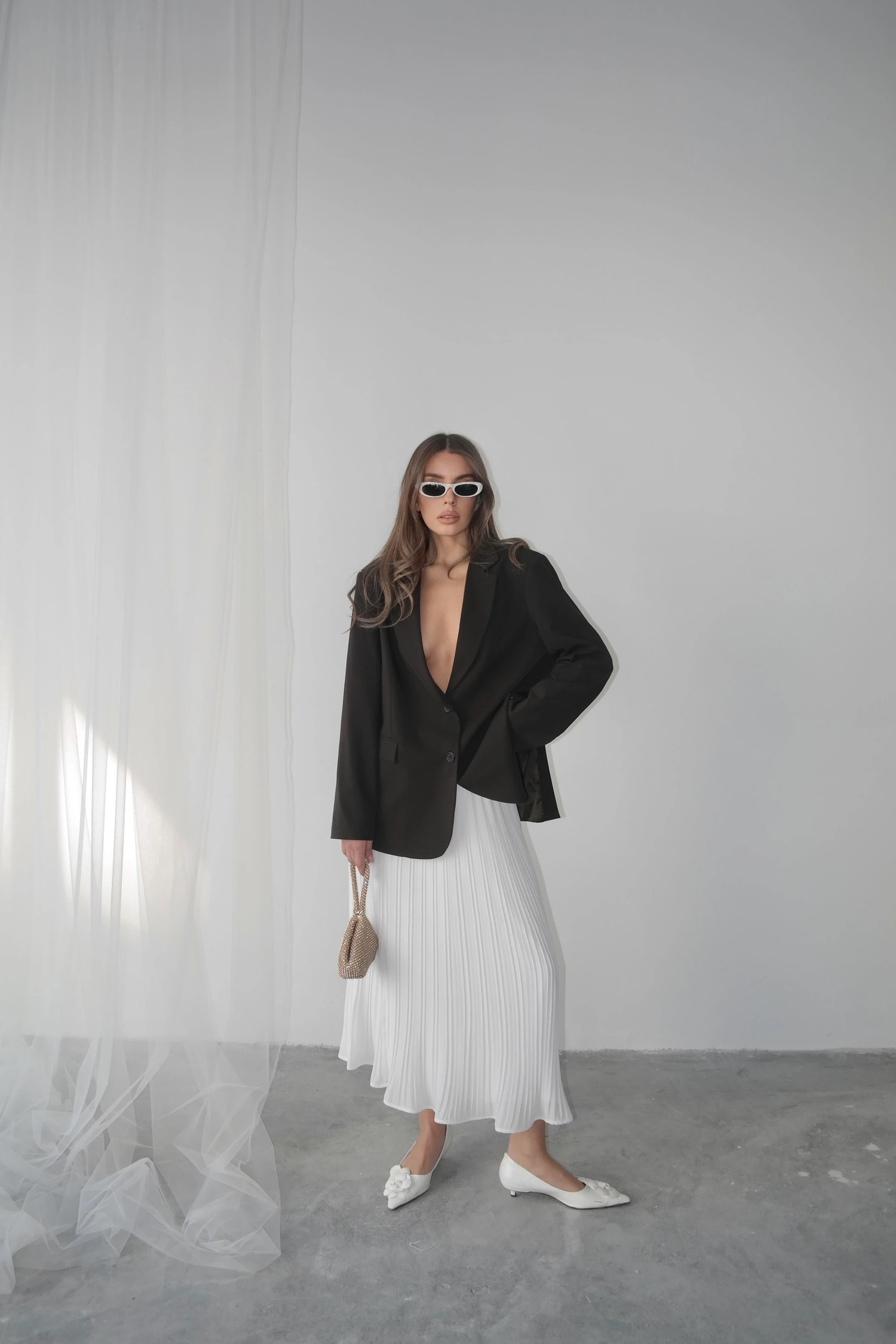 Maskülen Blazer Ceket Kahverengi