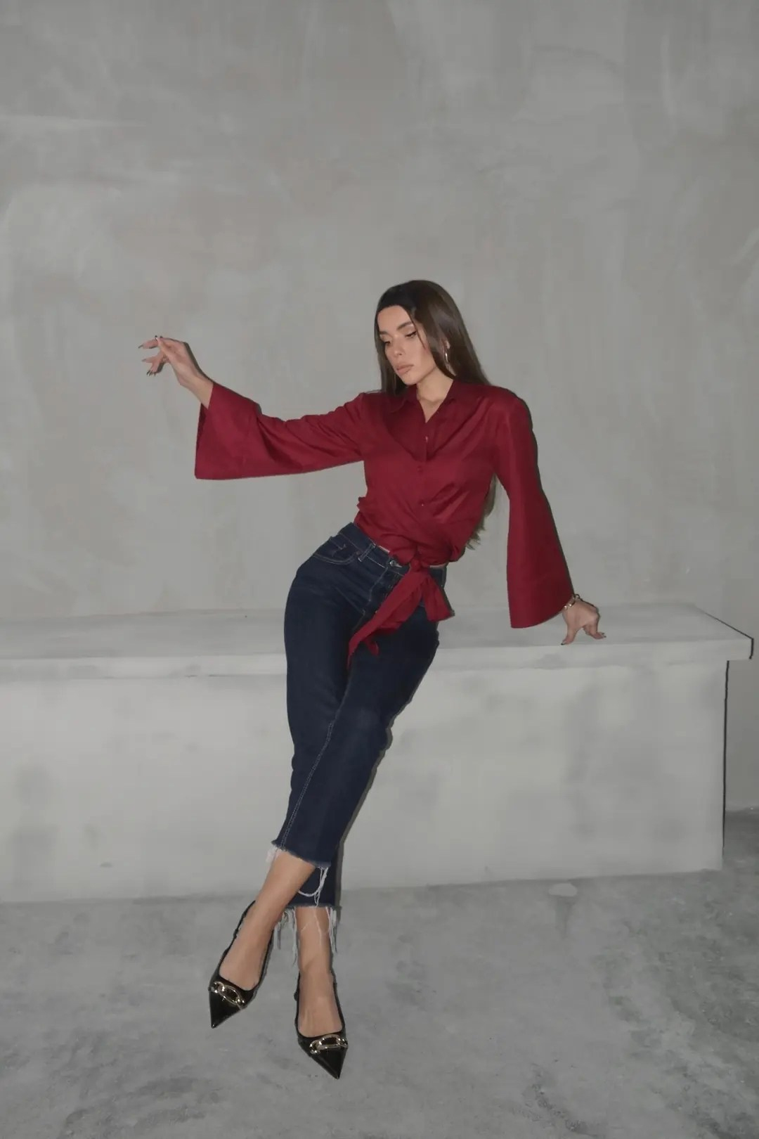 Nora Bağlamalı Gömlek