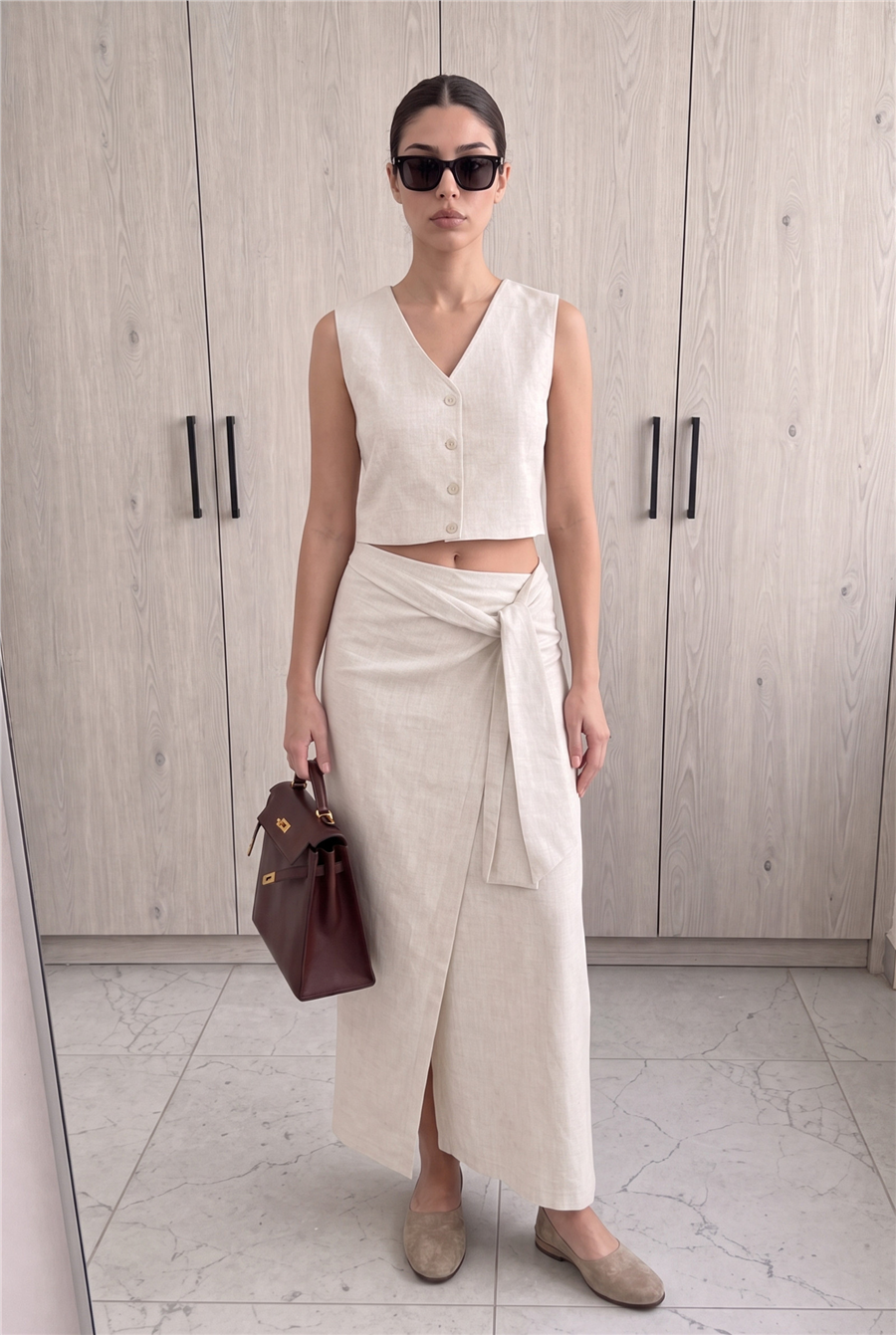 Palma Summer Julie Keten Crop ve Holly Keten Etek