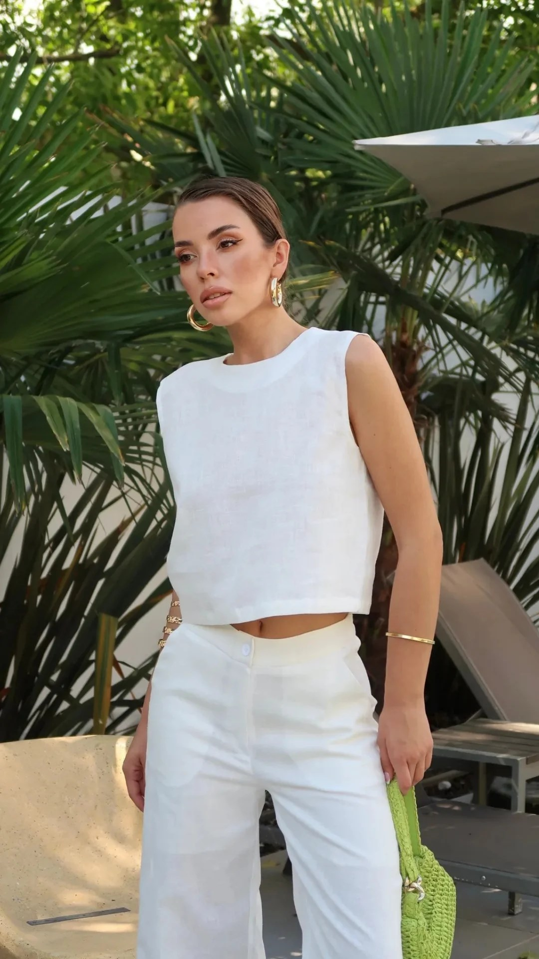 Palma Summer Veronica Bluz Beyaz