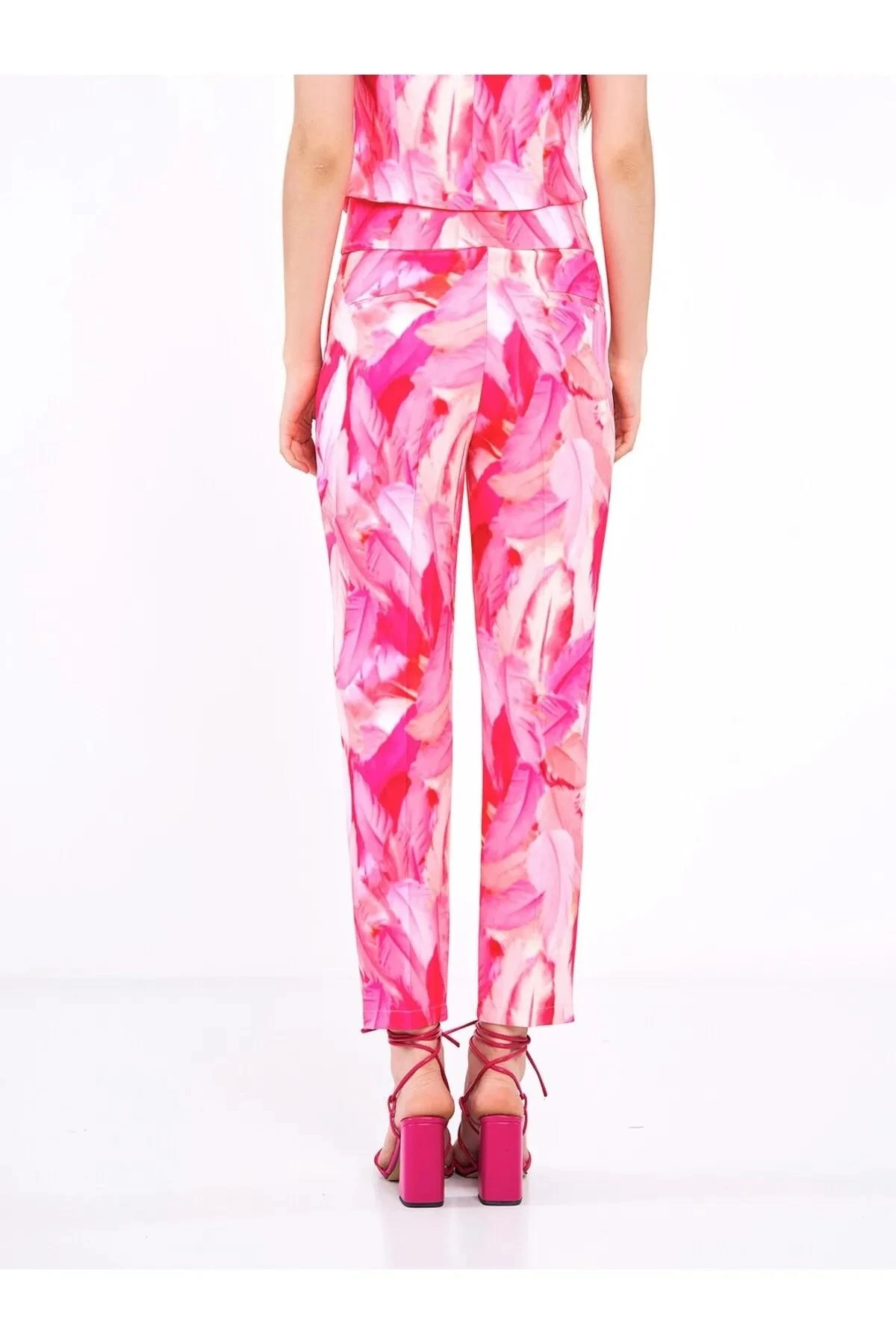 Pembe Tüy Desenli Limited Edition Pantolon