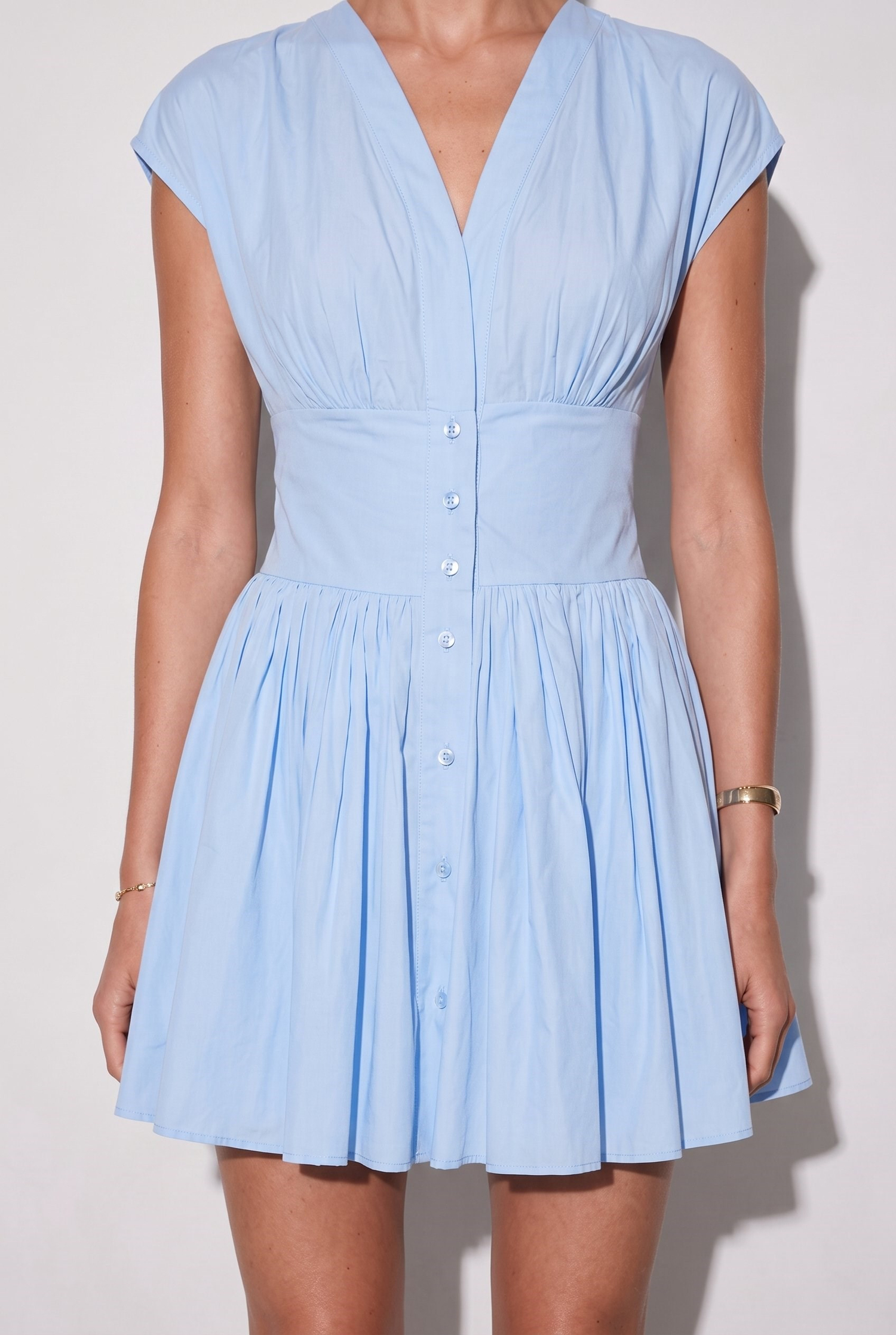 Ravello Mini Poplin Elbise Mavi