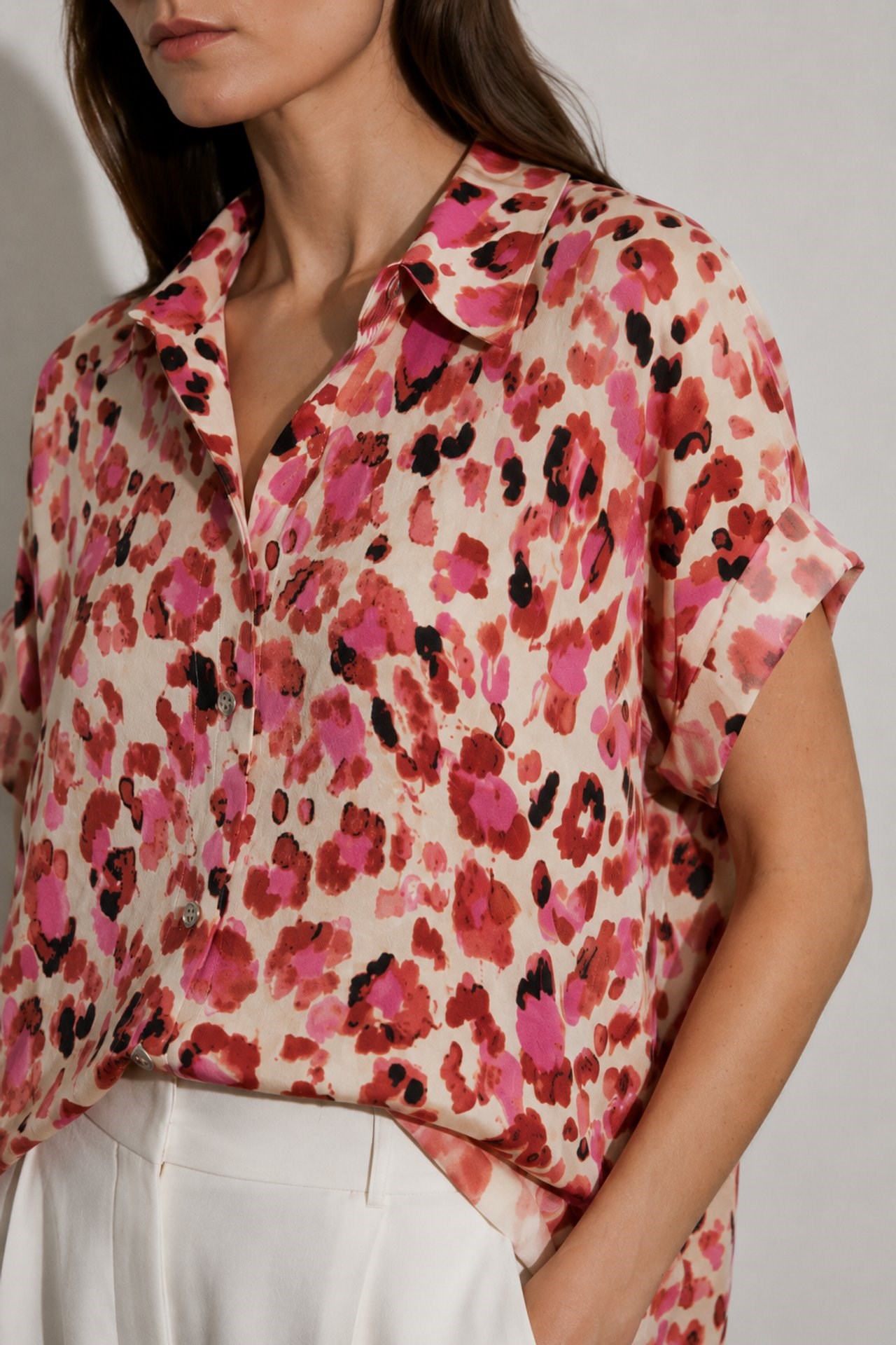 Rosalie Floral Kısa Kollu Gömlek