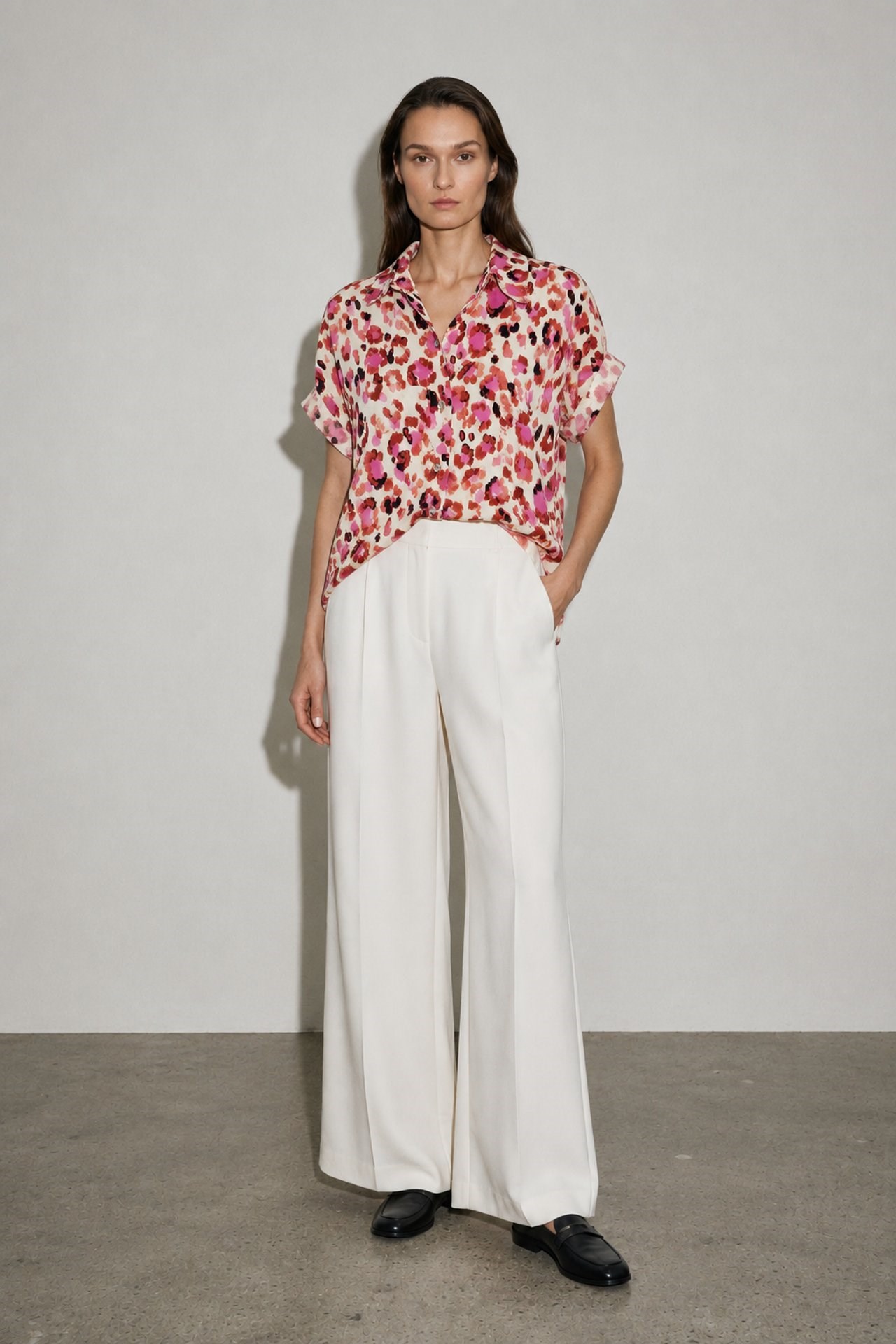 Rosalie Floral Kısa Kollu Gömlek