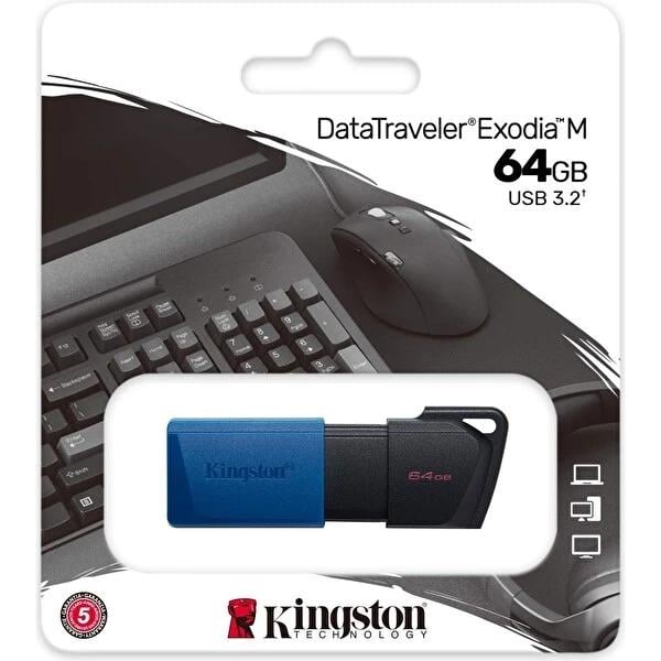 Kingston DTXM/64GB 64 GB Datatraveler Exodia M USB 3.2 Gen1 USB Bellek