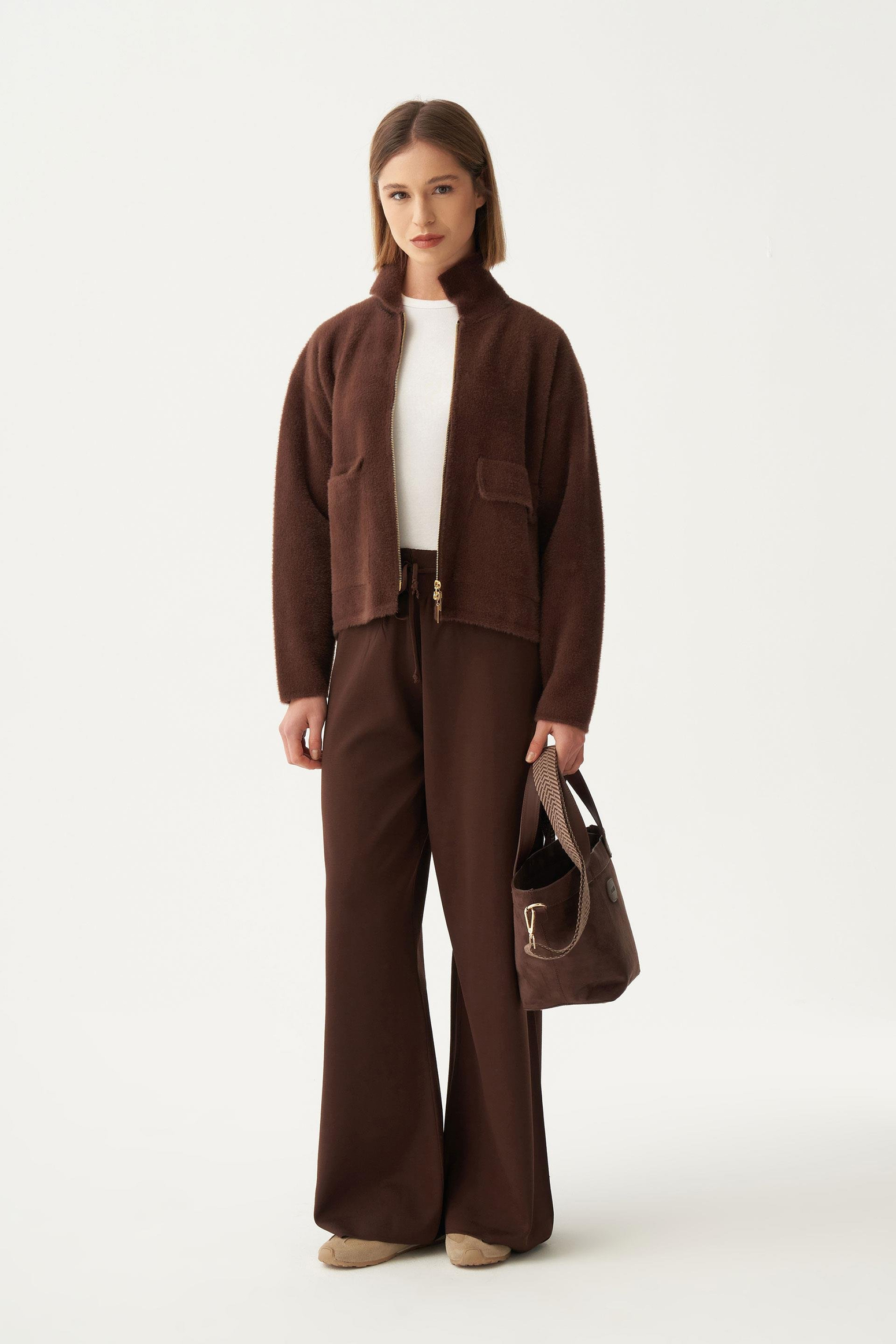 Acı Kahve-Triko Pantolon