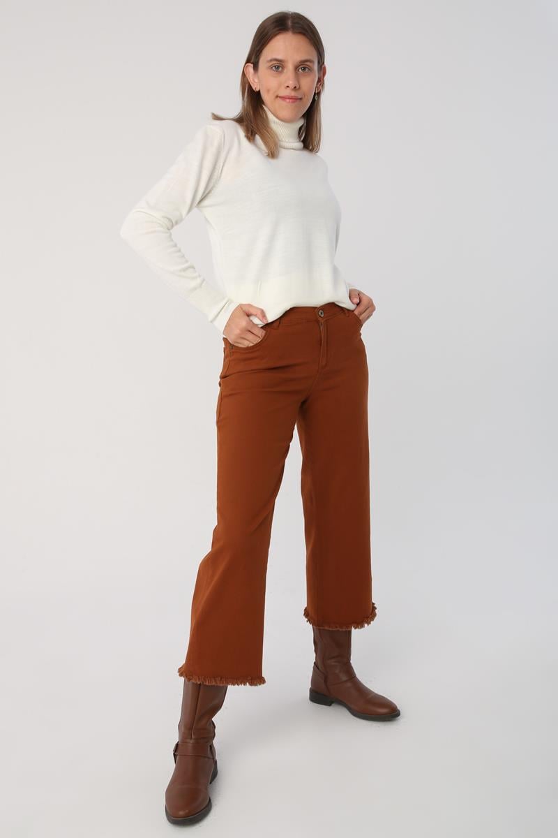 Light Brown-Tasseled Trousers