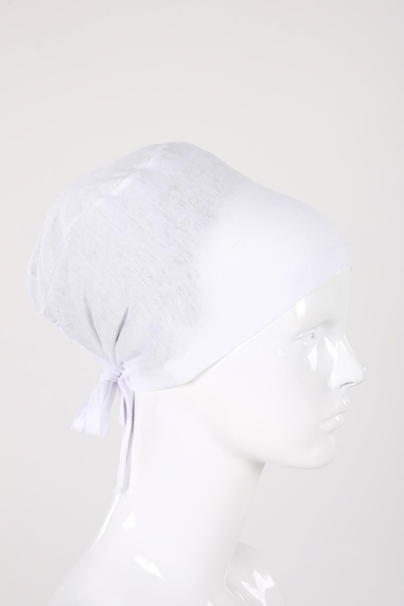 White-Stitched Bonnet