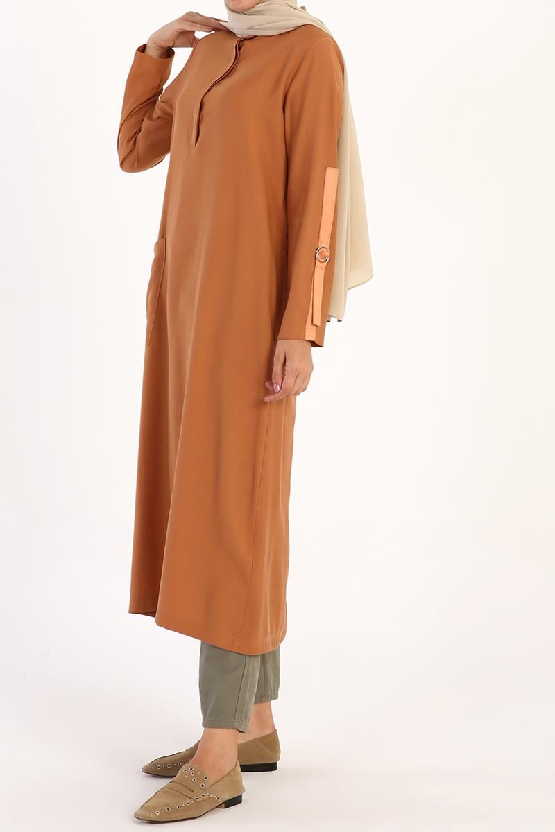 Camel-Patlı Tunik